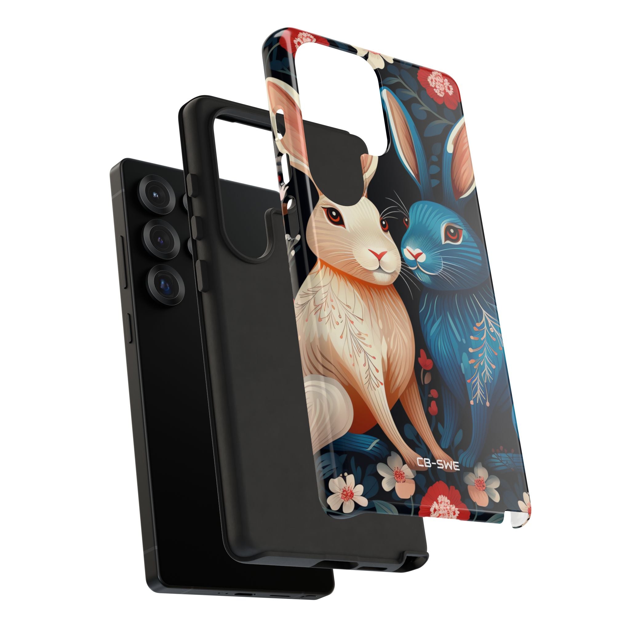 Rabbits Embrace Blossoms - Samsung Case