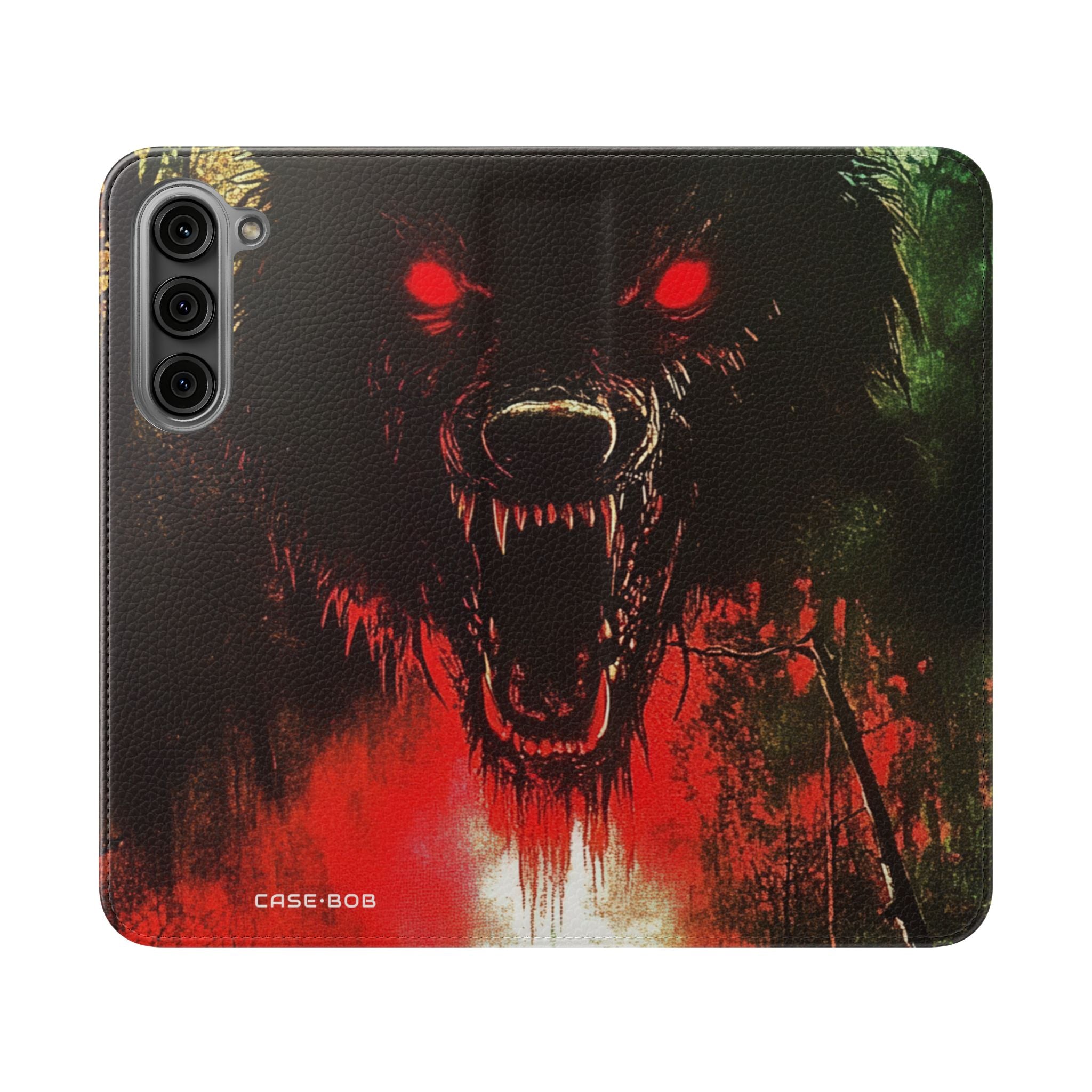 Wolf Moon Glare - Samsung S23+ Kotelo - Lompakkokotelo