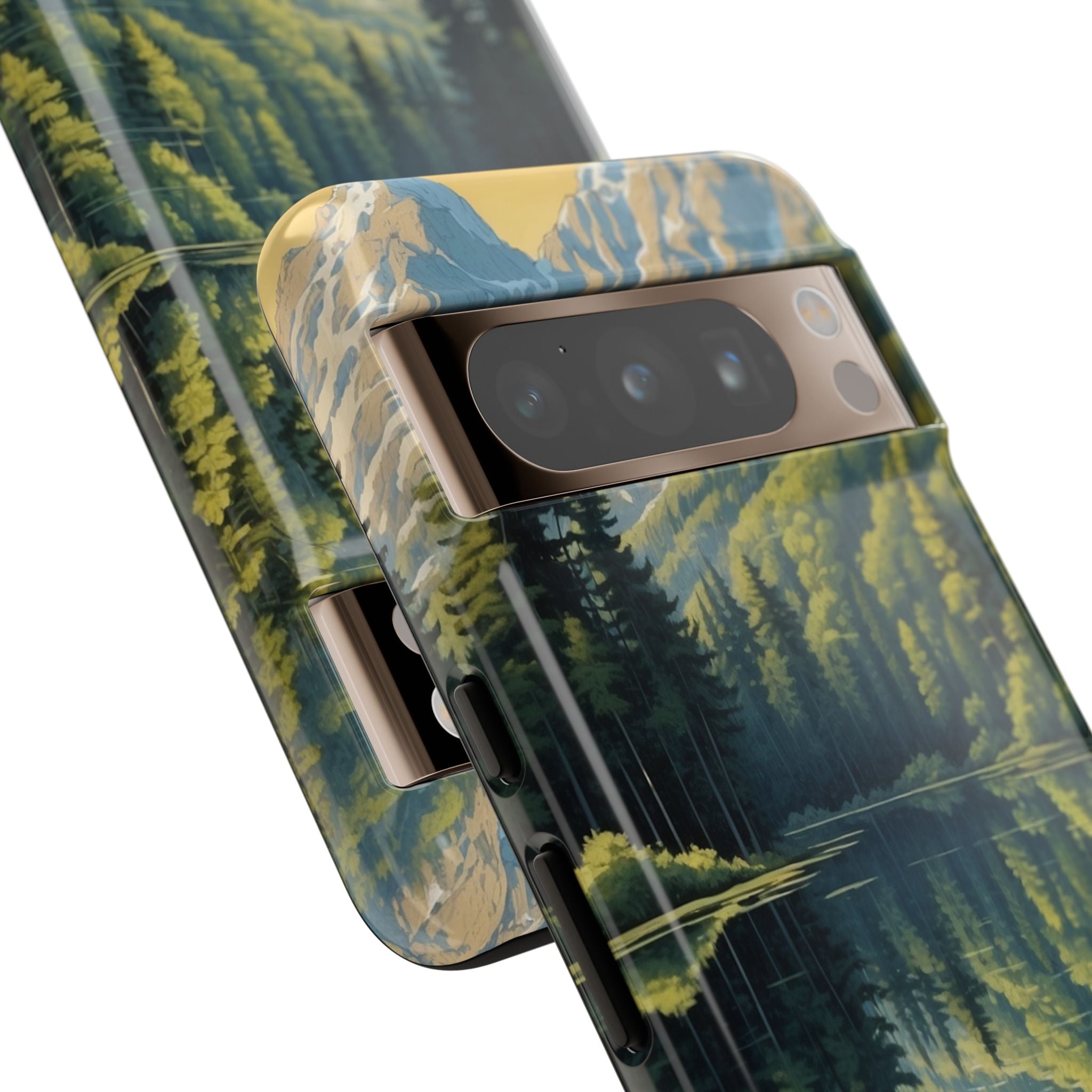 Mountain Peaks Reflect - Google Pixel Case