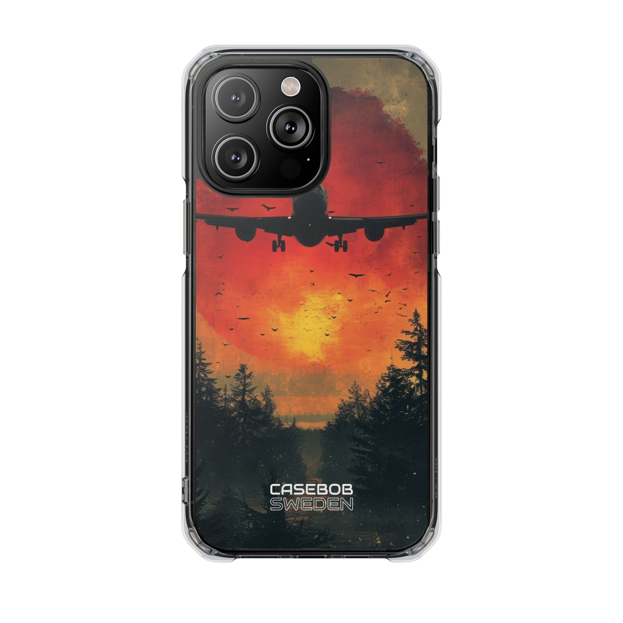 Crimson Sky Flight iPhone 14 - Impact Clear+
