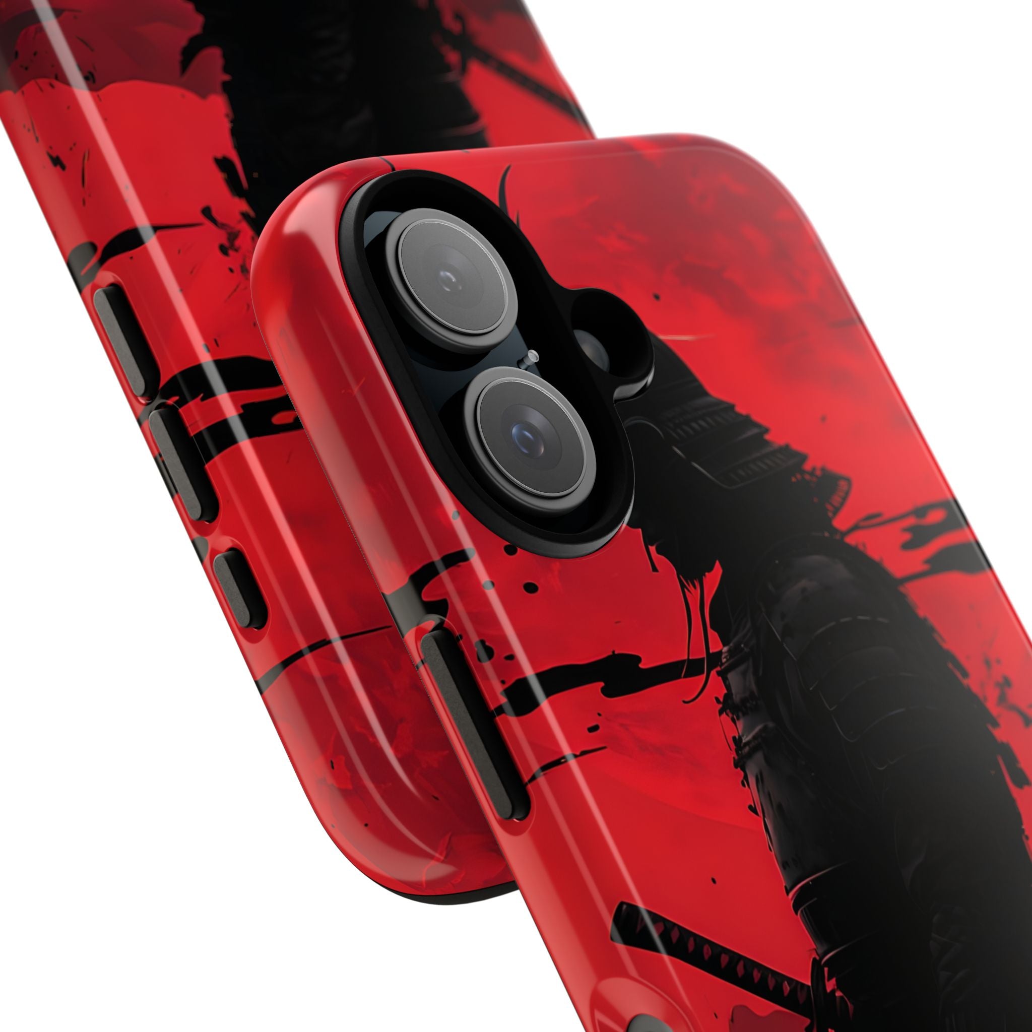 Crimson Samurai iPhone 16 Case - Tough