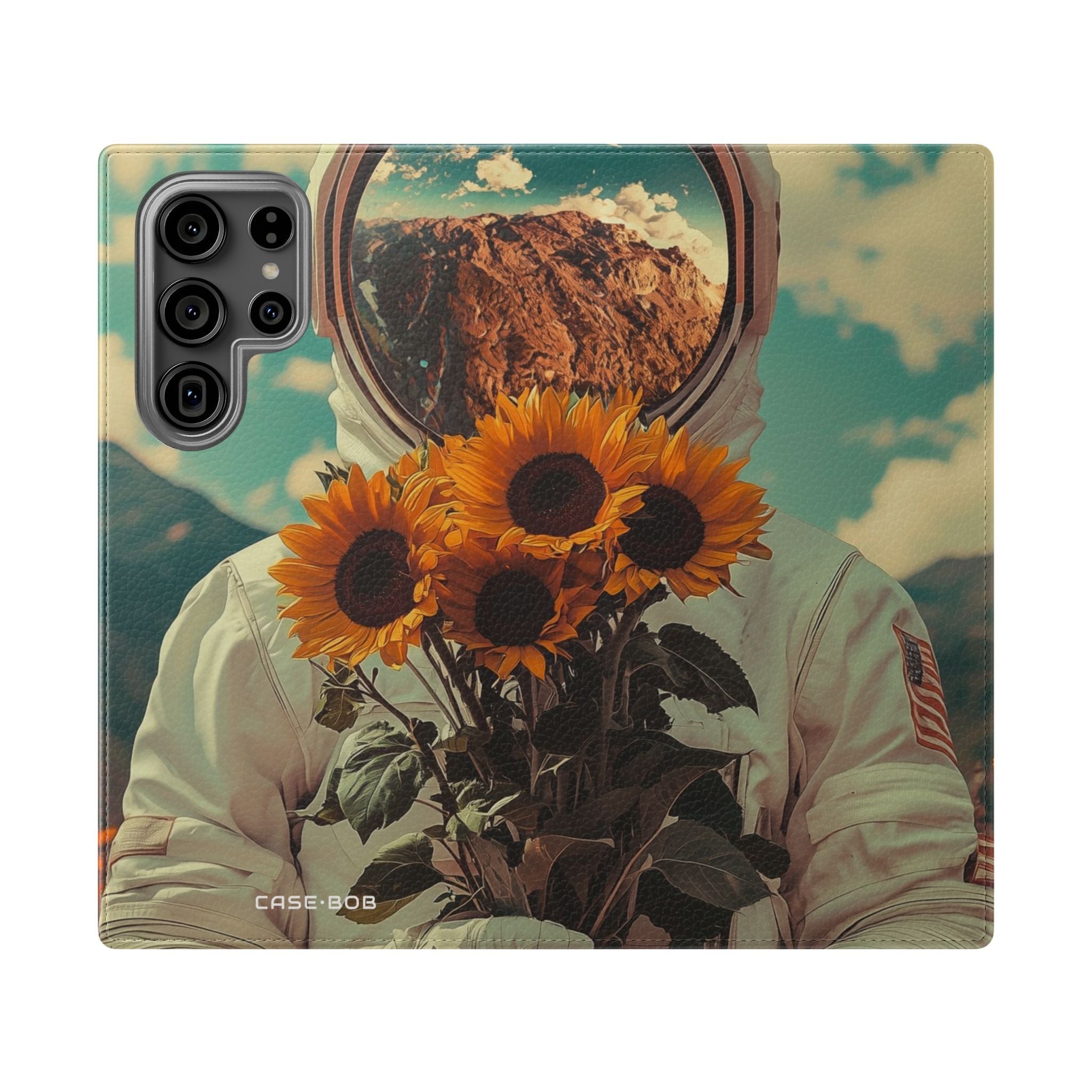 Sunflower Astronaut - Samsung S23 Ultra Case - Wallet