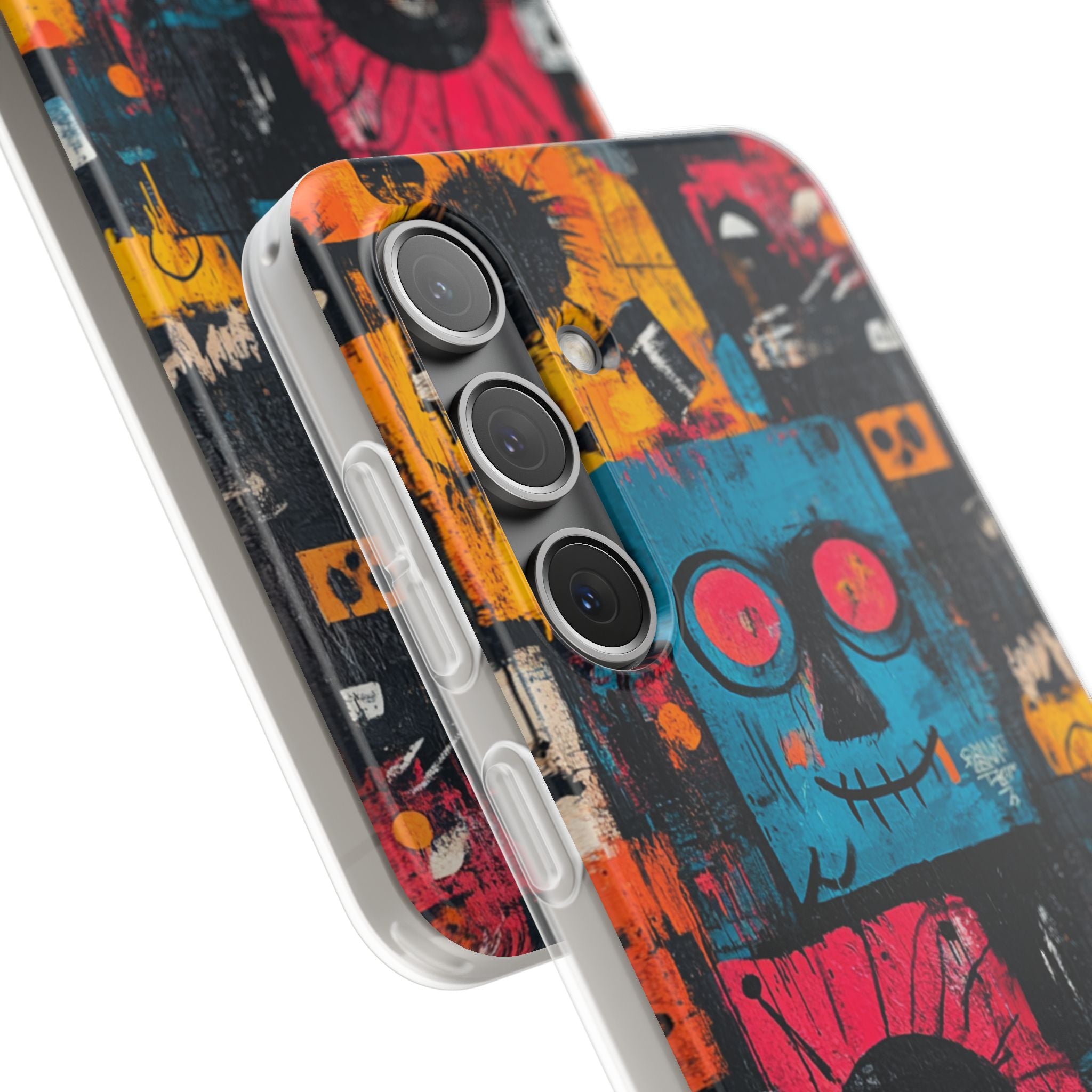 Blue Stitch Smile Samsung S24 Case - Soft