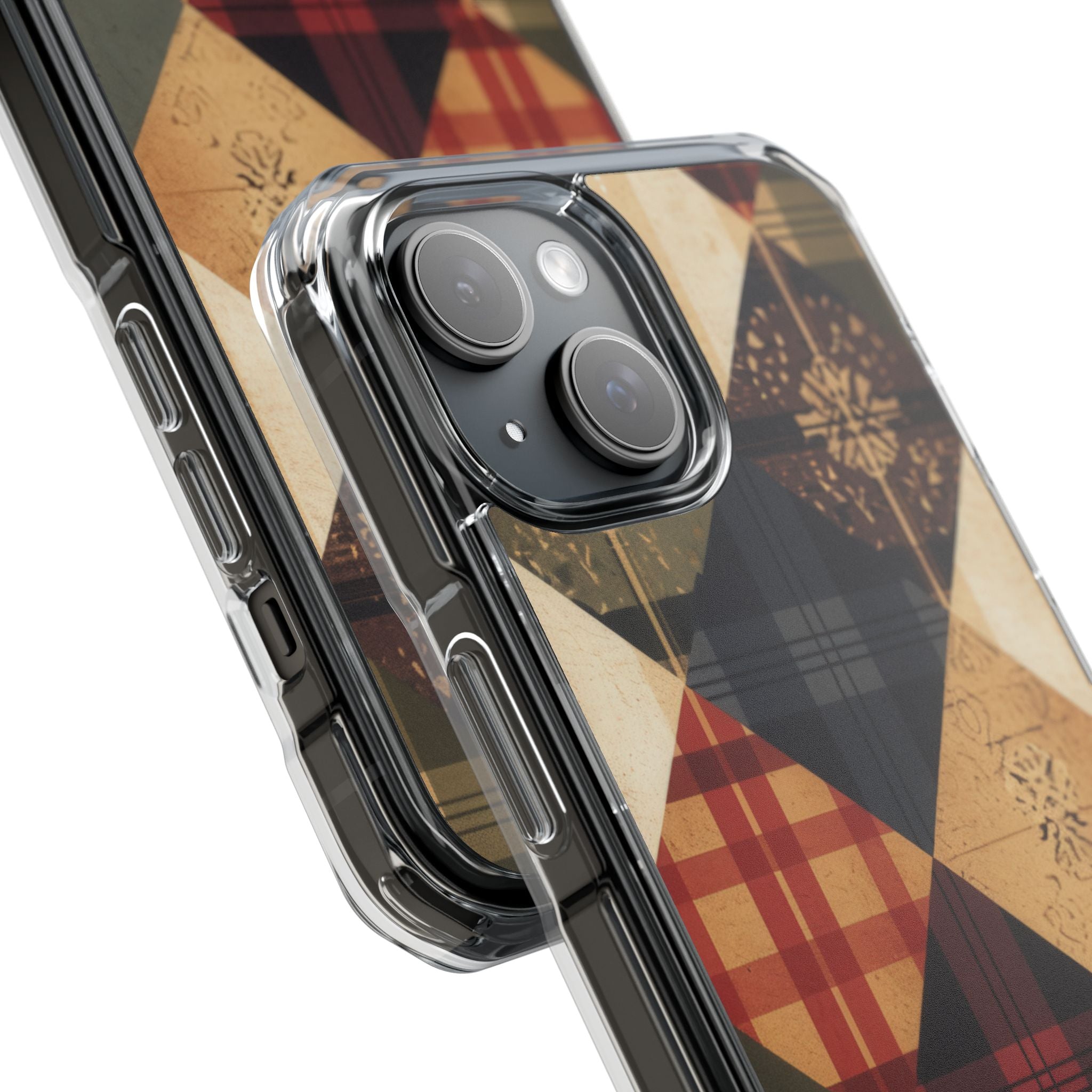 Rustic Quilt Charm iPhone 15 - Impact Clear+
