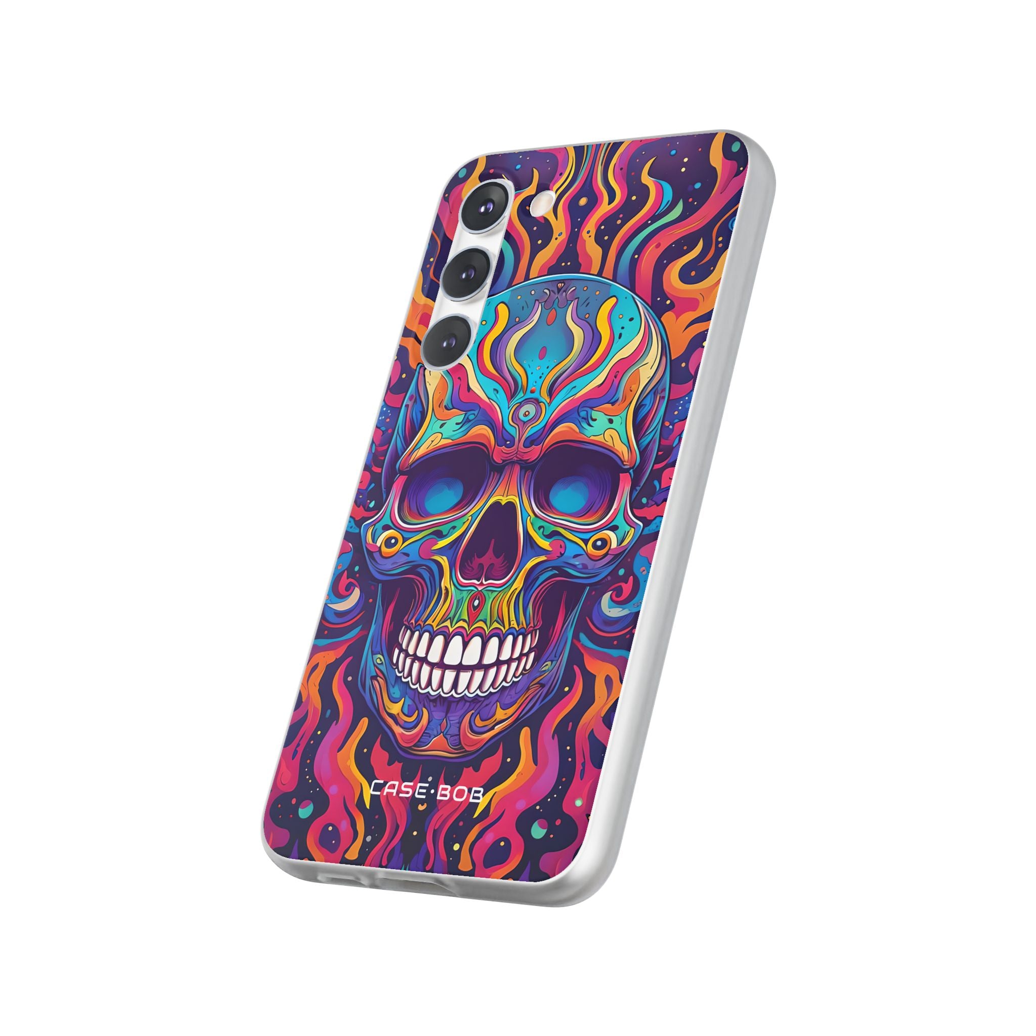 Flaming Skull Samsung S23 Plus Case - Soft