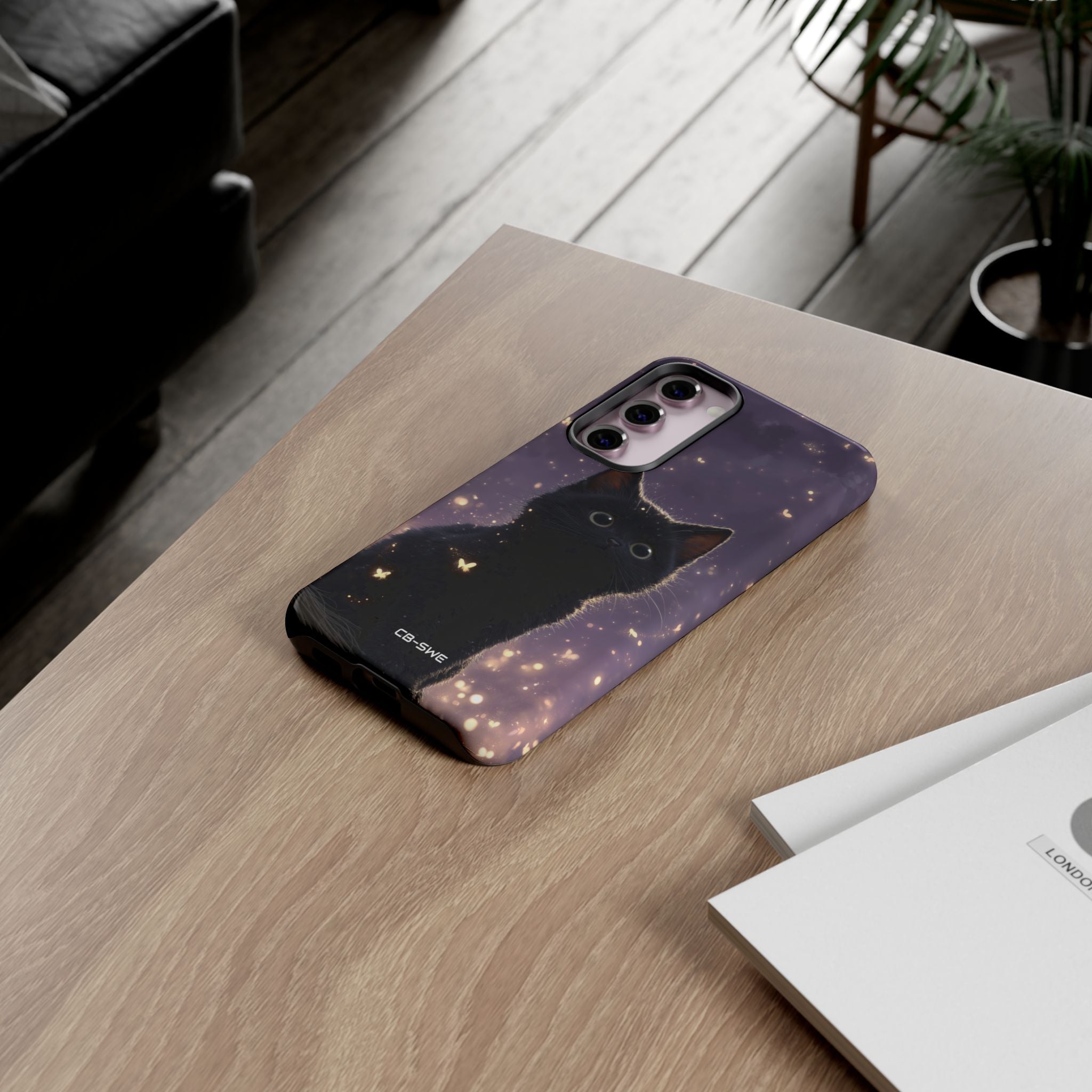 Whimsical Cat Soars - Samsung Case