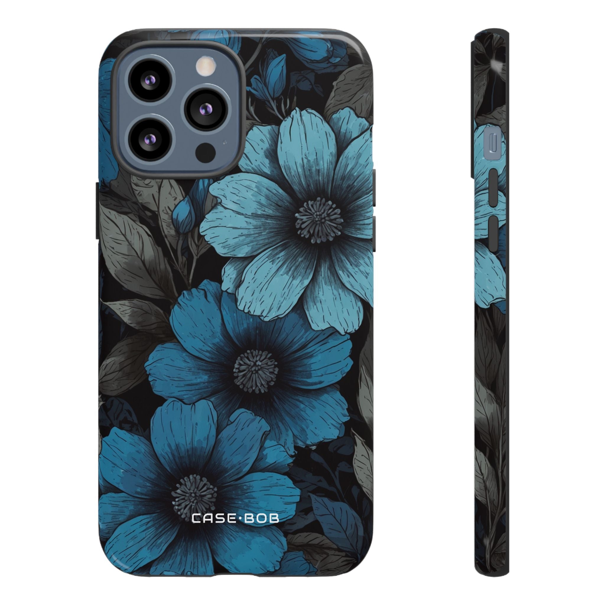 Blue Petal Radiance iPhone 13 Pro Max Case - Tough