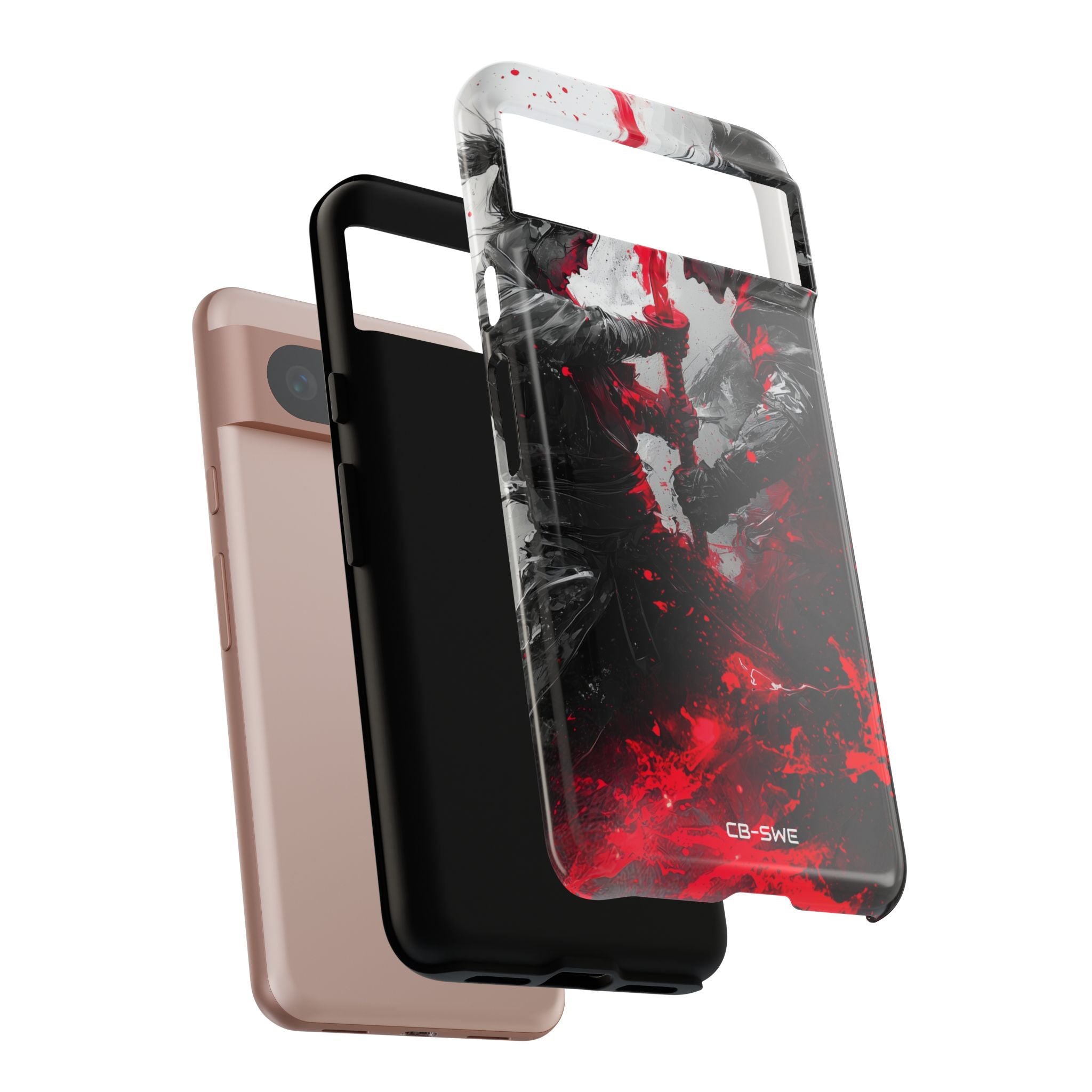 Crimson Blade Clash - Google Pixel Case