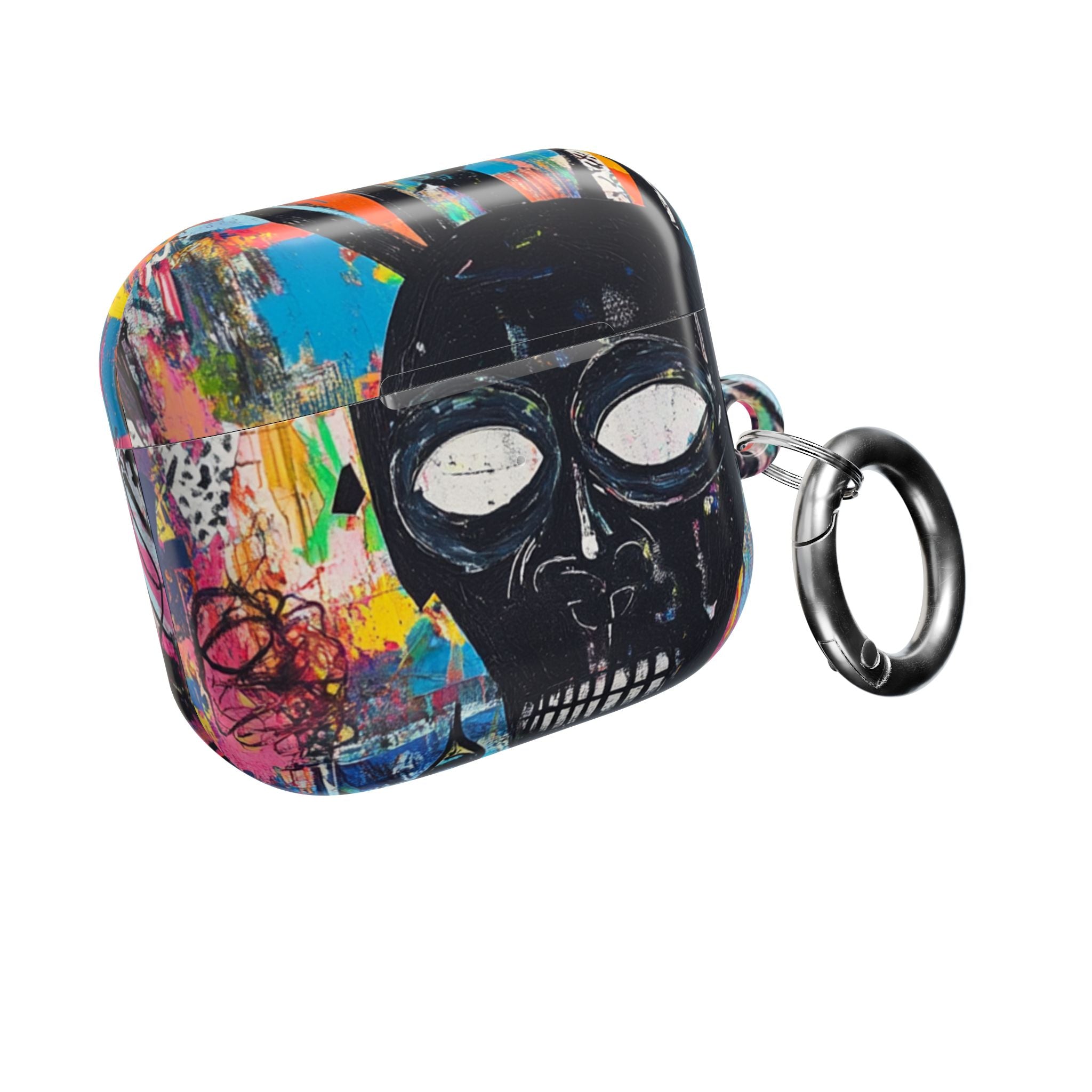 Neon Skull Burst - AirPods Case
