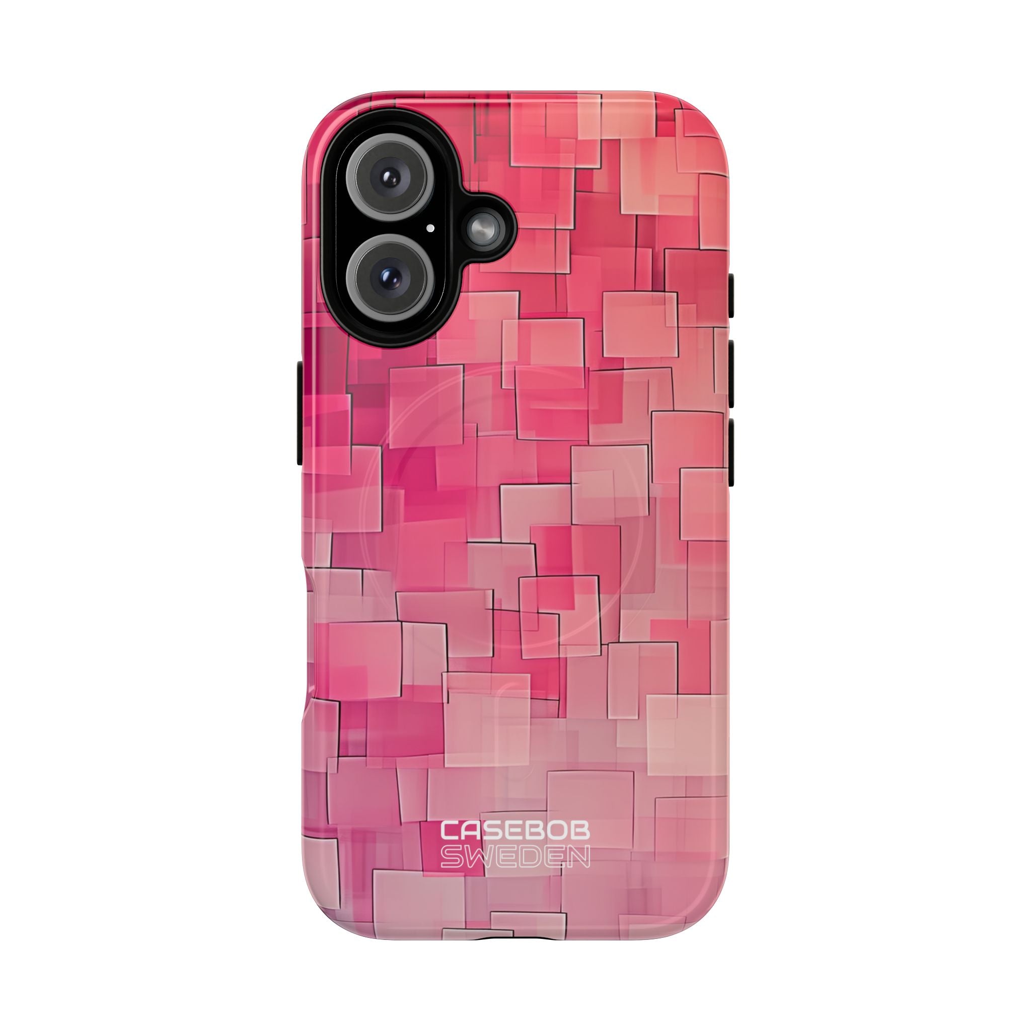 Layered Pink Geometry iPhone 16 - Tough+