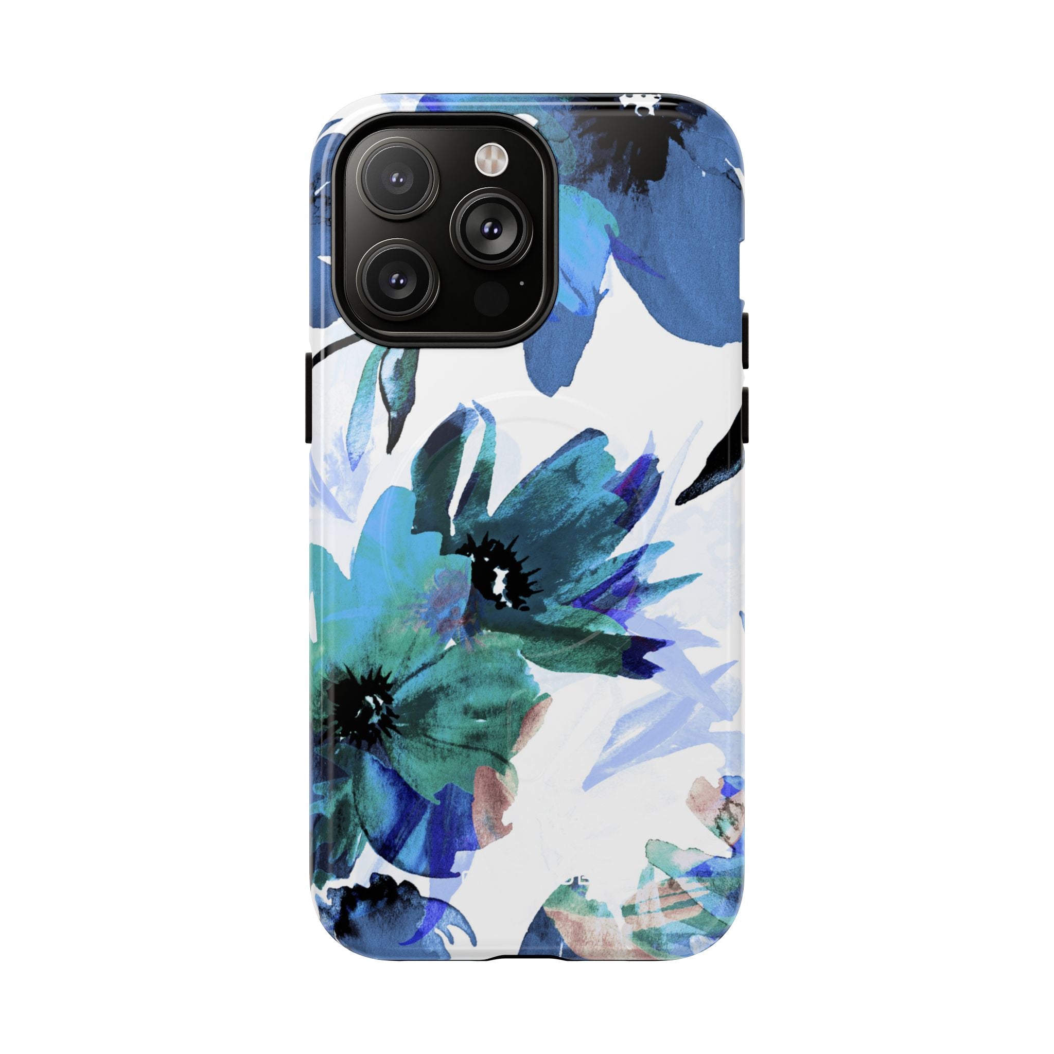 Blue Blossom Radiance iPhone 14 Pro Max Case - Tough+