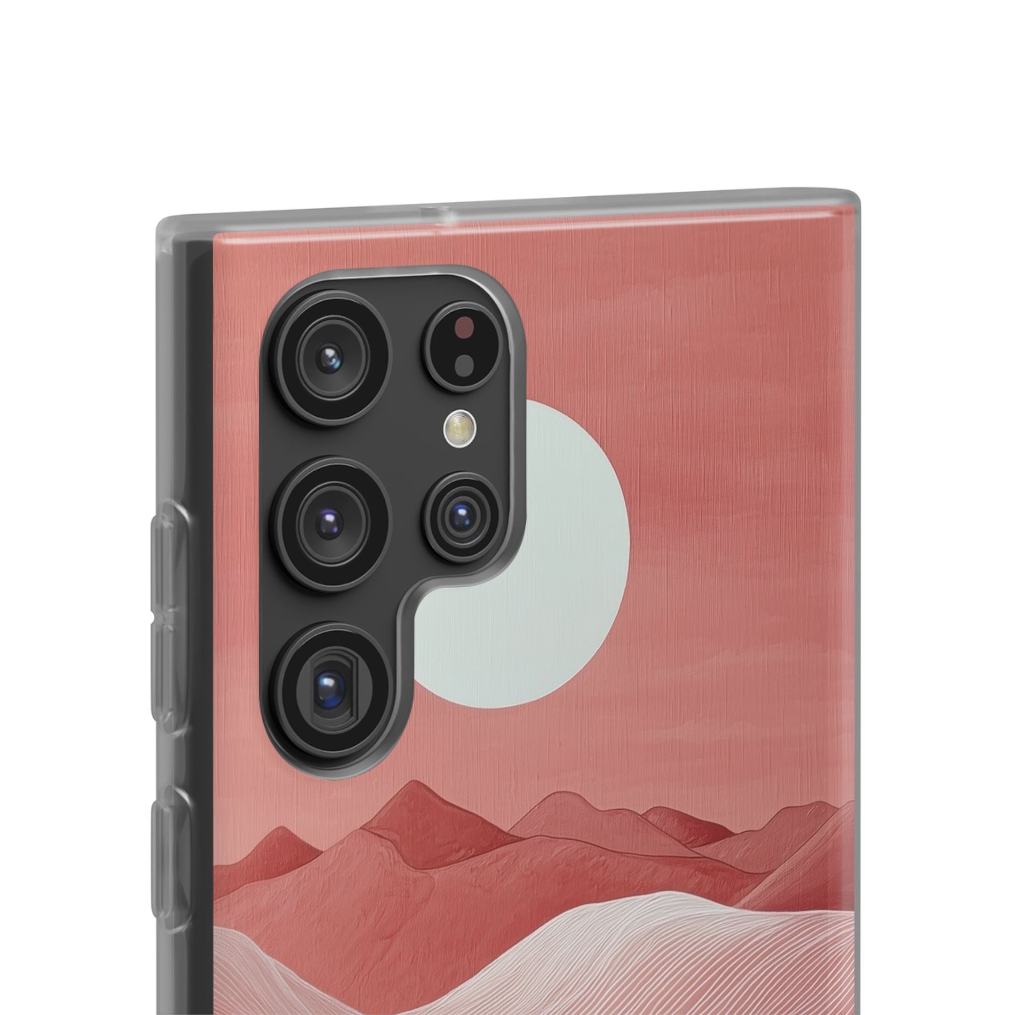 White Orb Dunes Samsung S22 Ultra Case - Soft