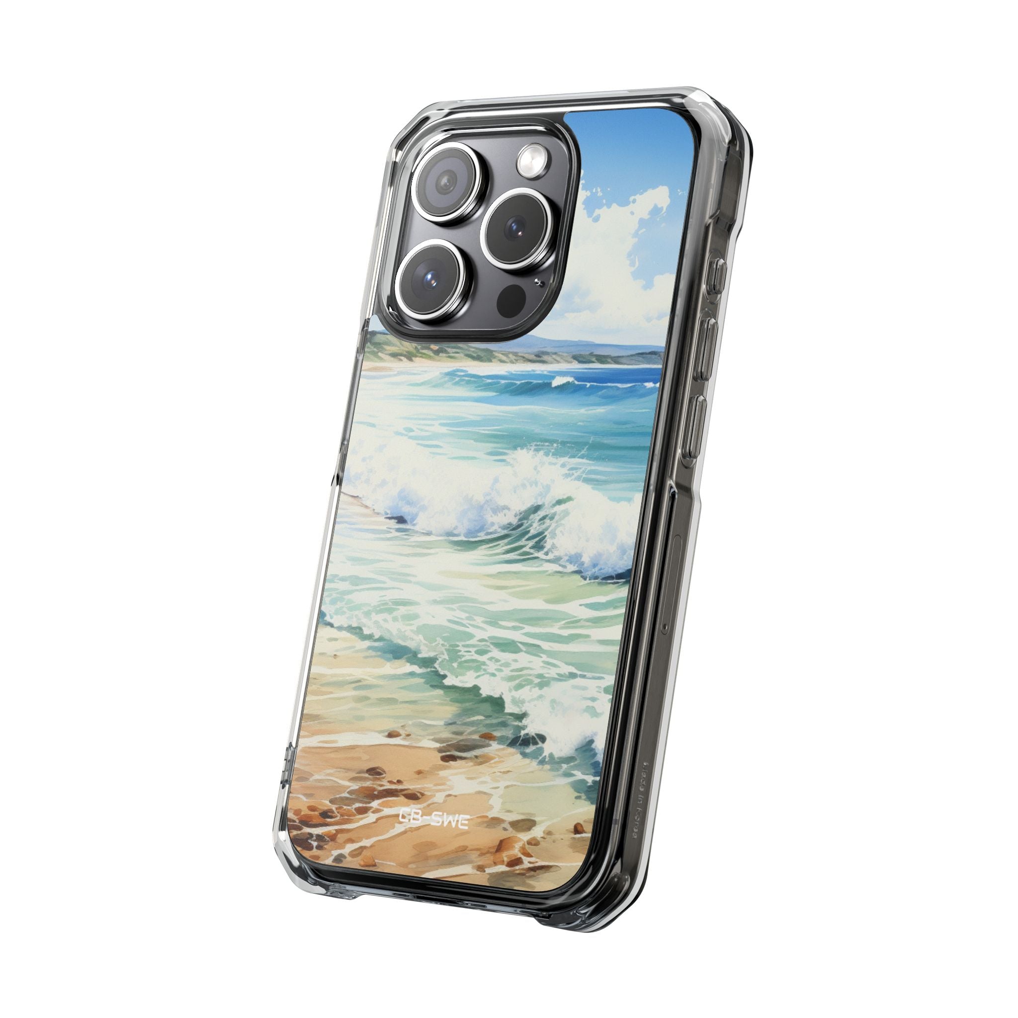 Serene Coastal Watercolors iPhone Case - Impact