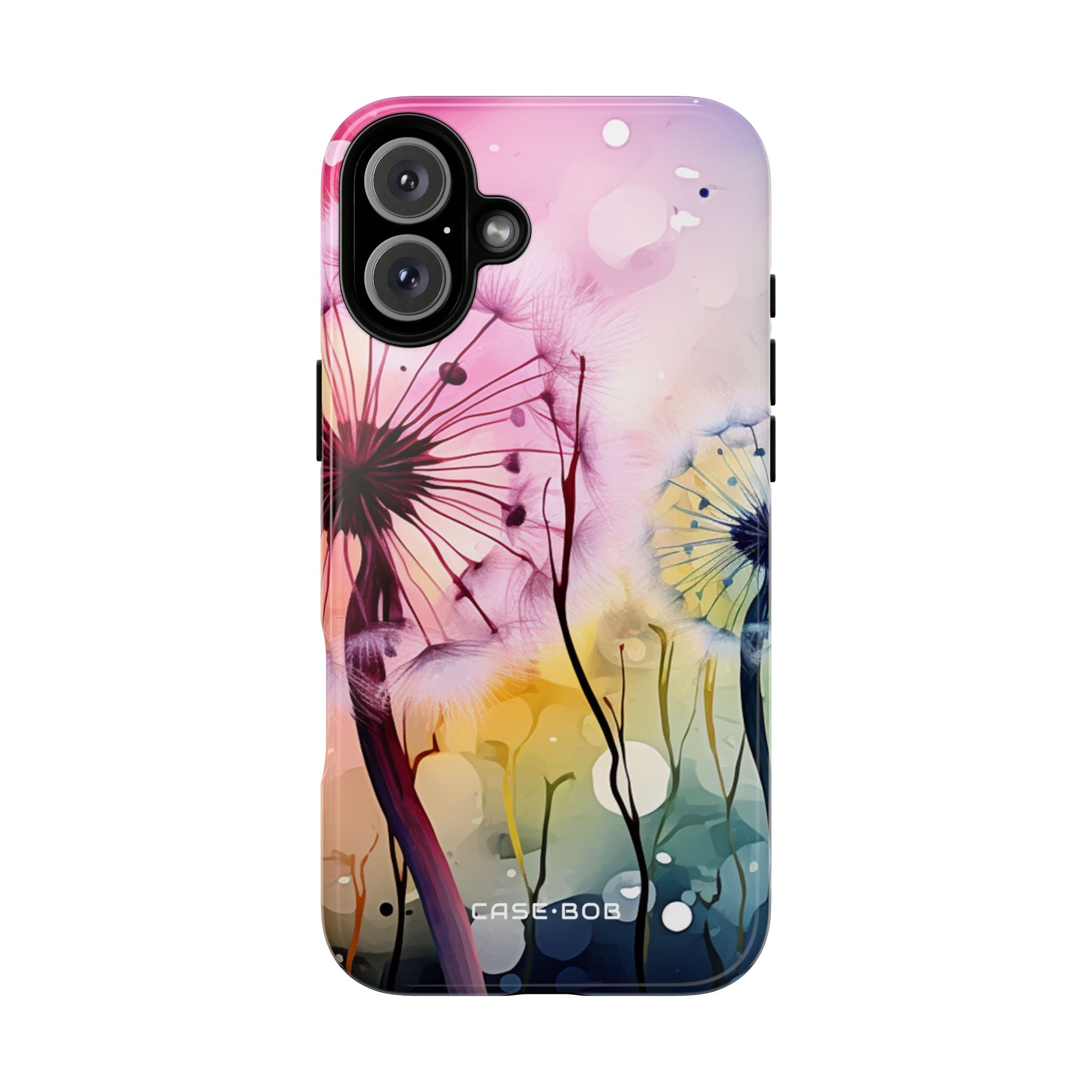 Pink Dandelion Glow iPhone 16 Plus Case - Tough