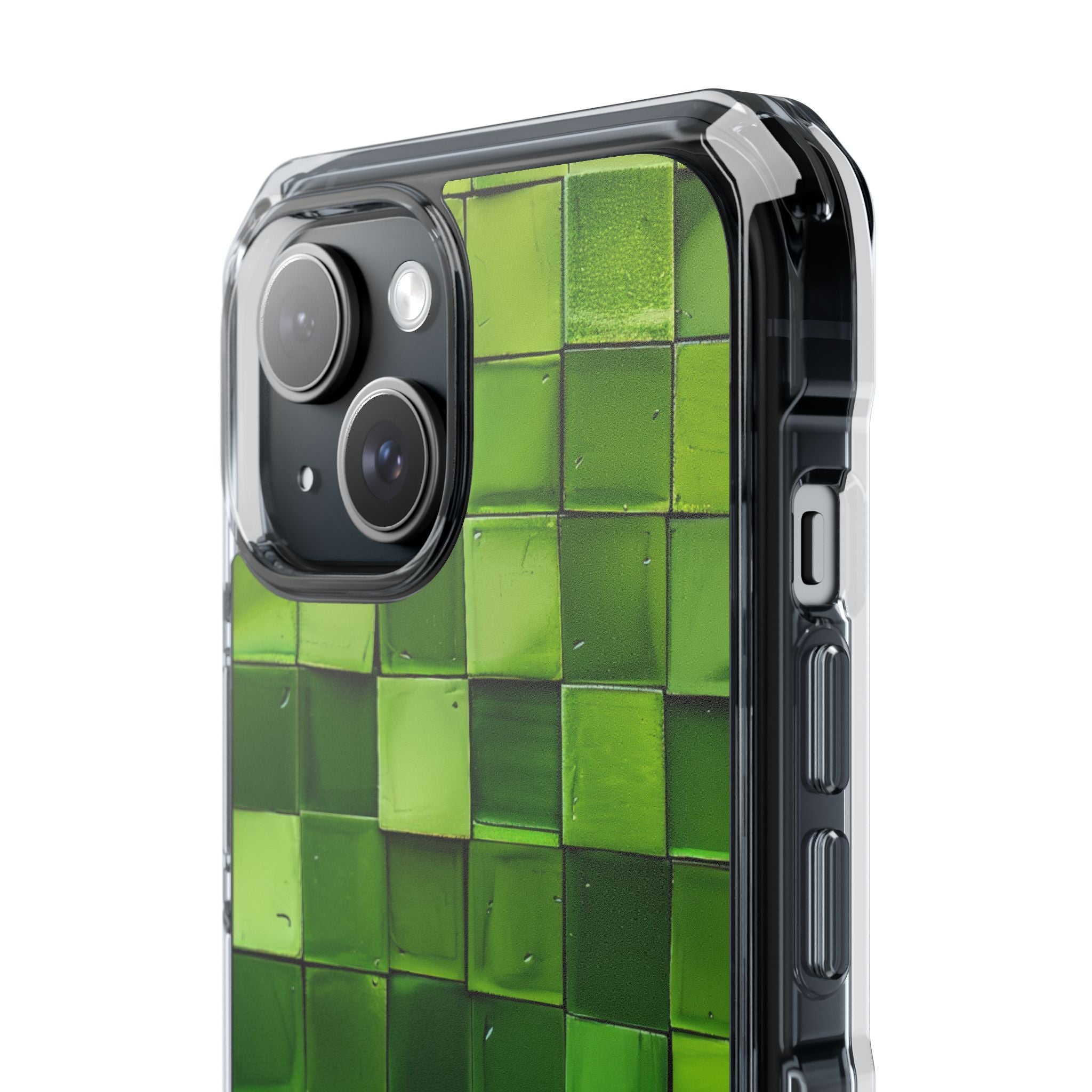 Green Tile Harmony iPhone 15 - Impact Clear+