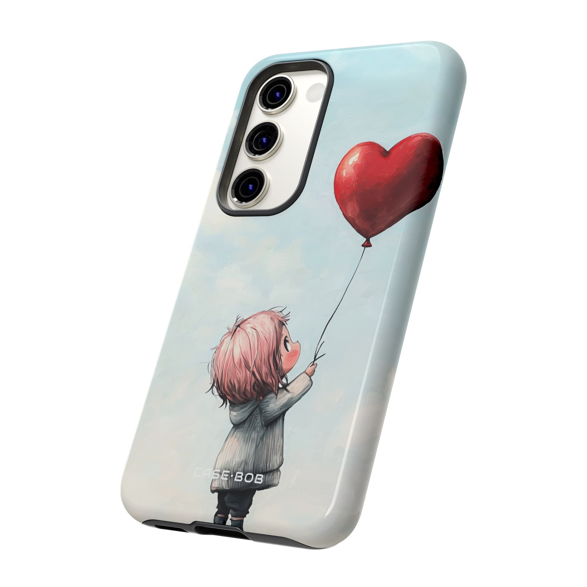 Heart Balloon Glow Samsung S23 Case - Tough