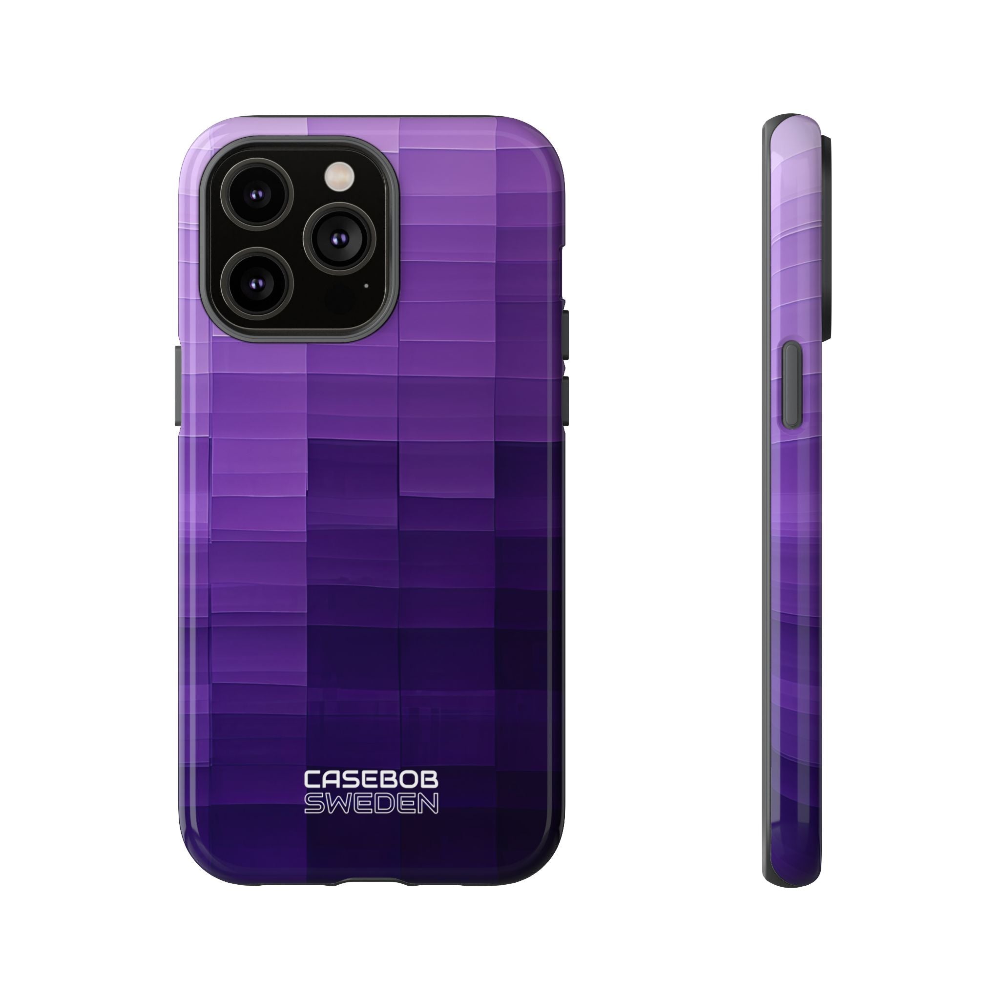 Purple Horizon Grid iPhone 14 - Resistente