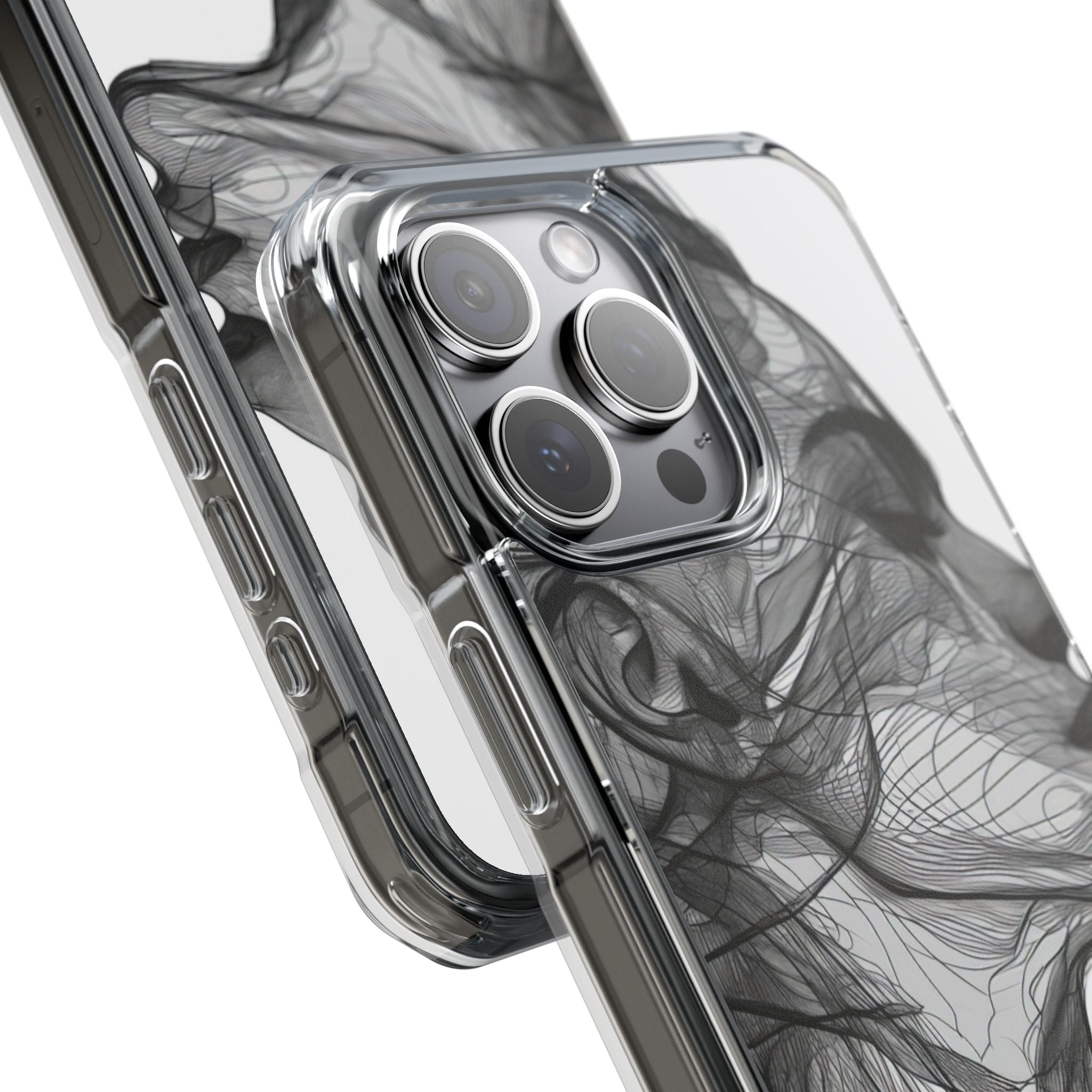 Windswept Woman Lines iPhone 15 - Impact Clear+