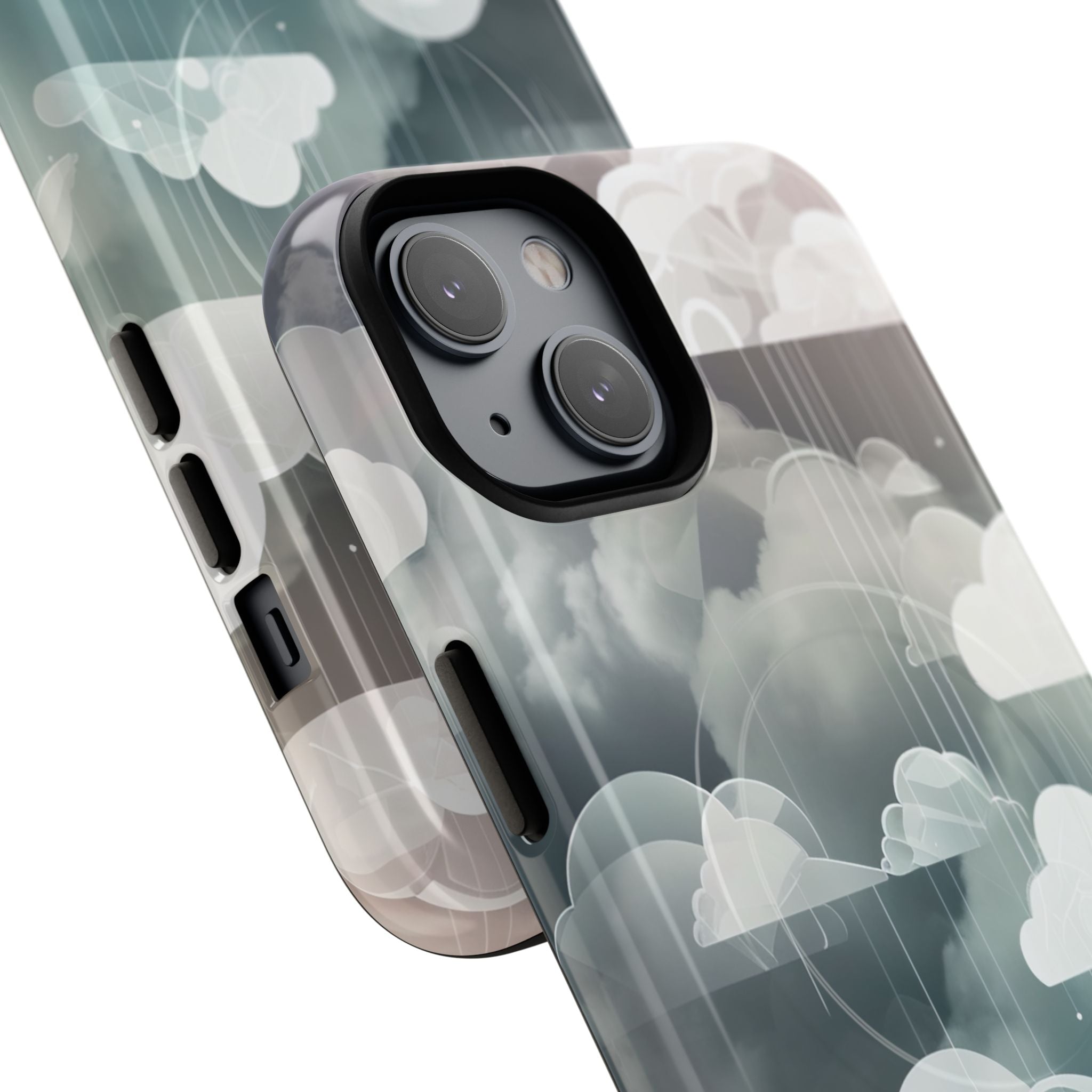 Silver Dream Clouds iPhone 14 - Tough+