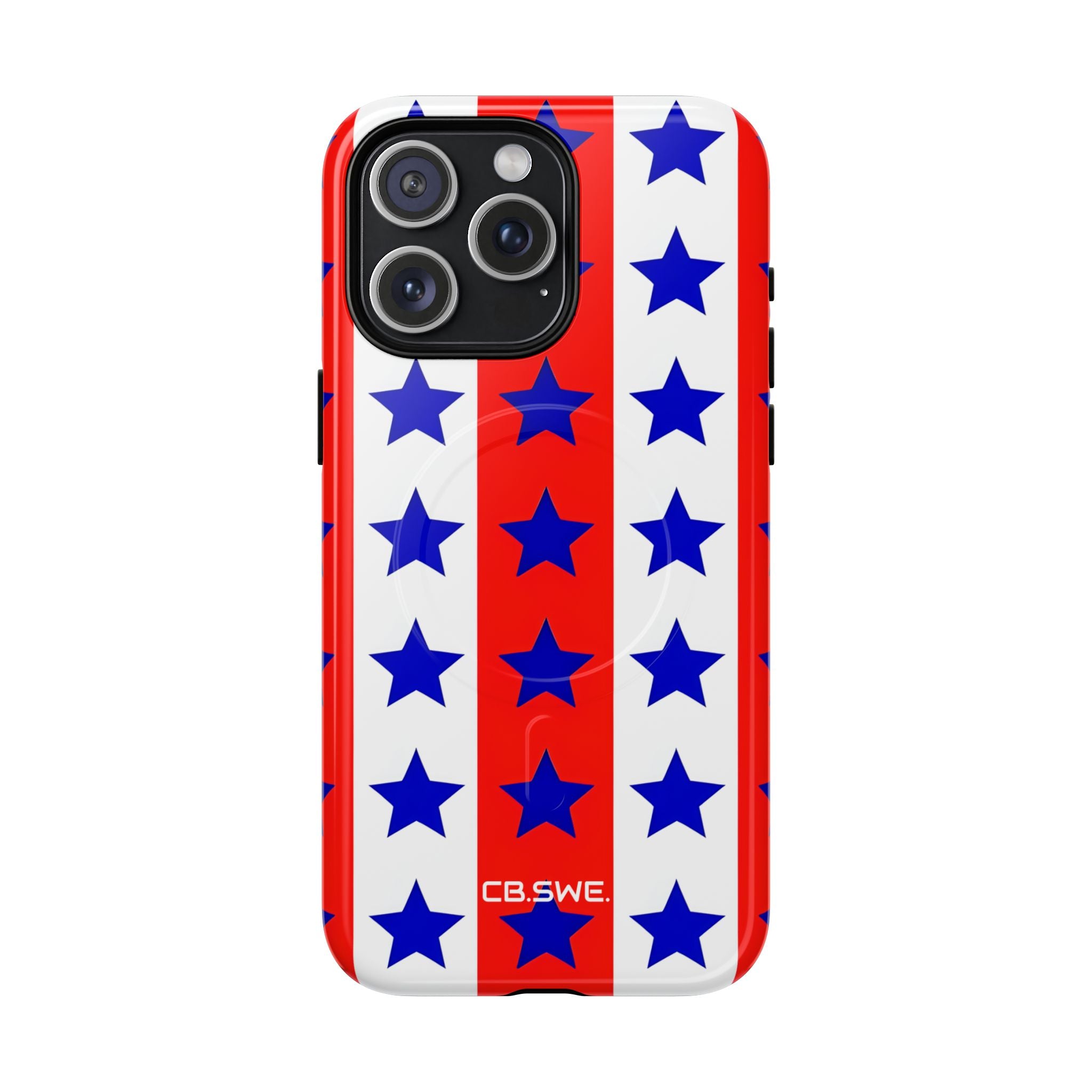 Patriotic American Flag Inspired Seamless iPhone 15 - Tough+