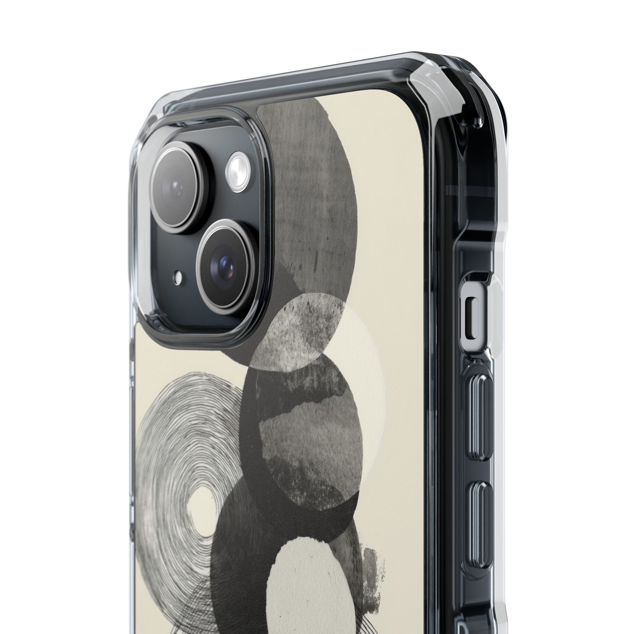 Circles Embrace Lines iPhone Case - Impact
