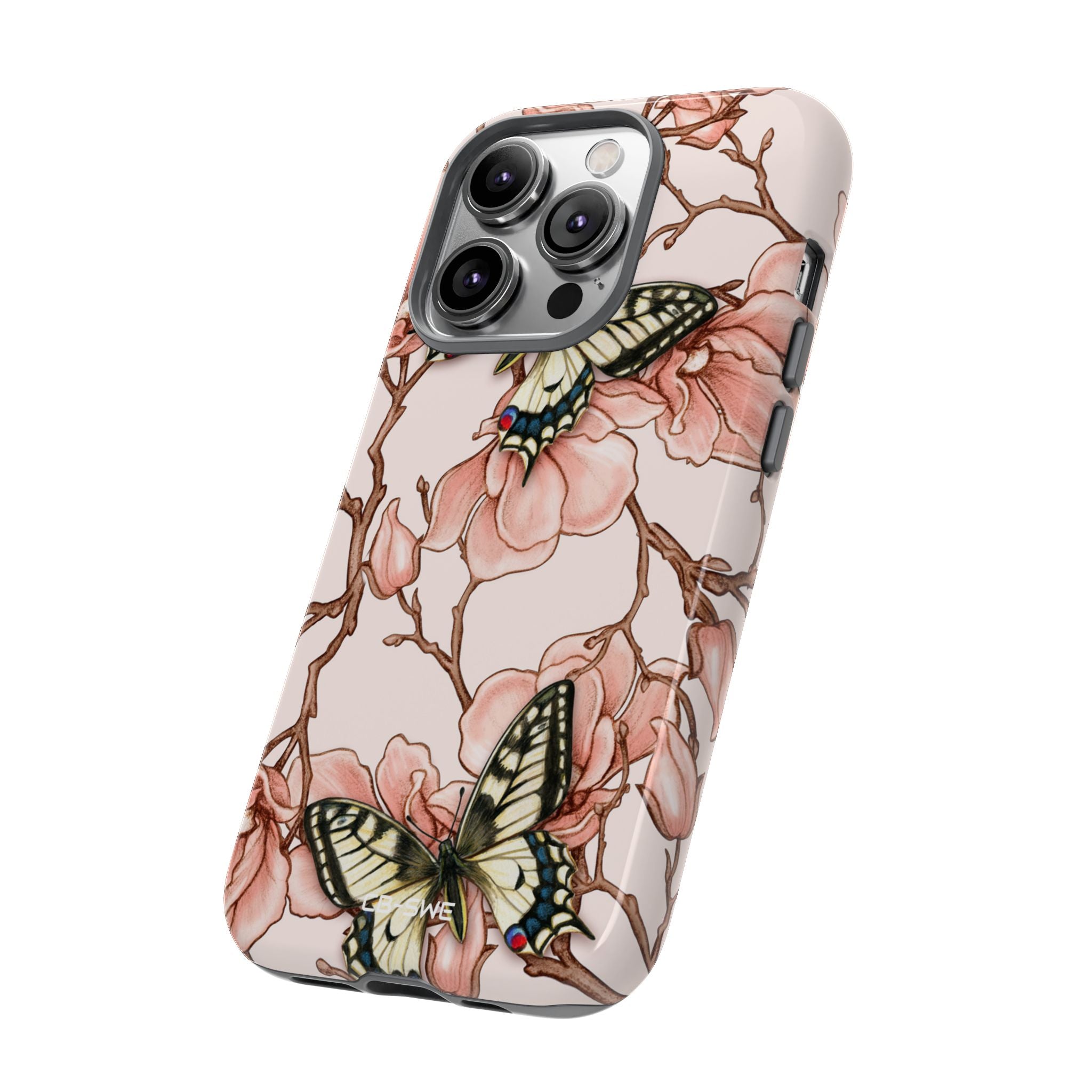 Butterflies and Magnolias Harmony - iPhone Case