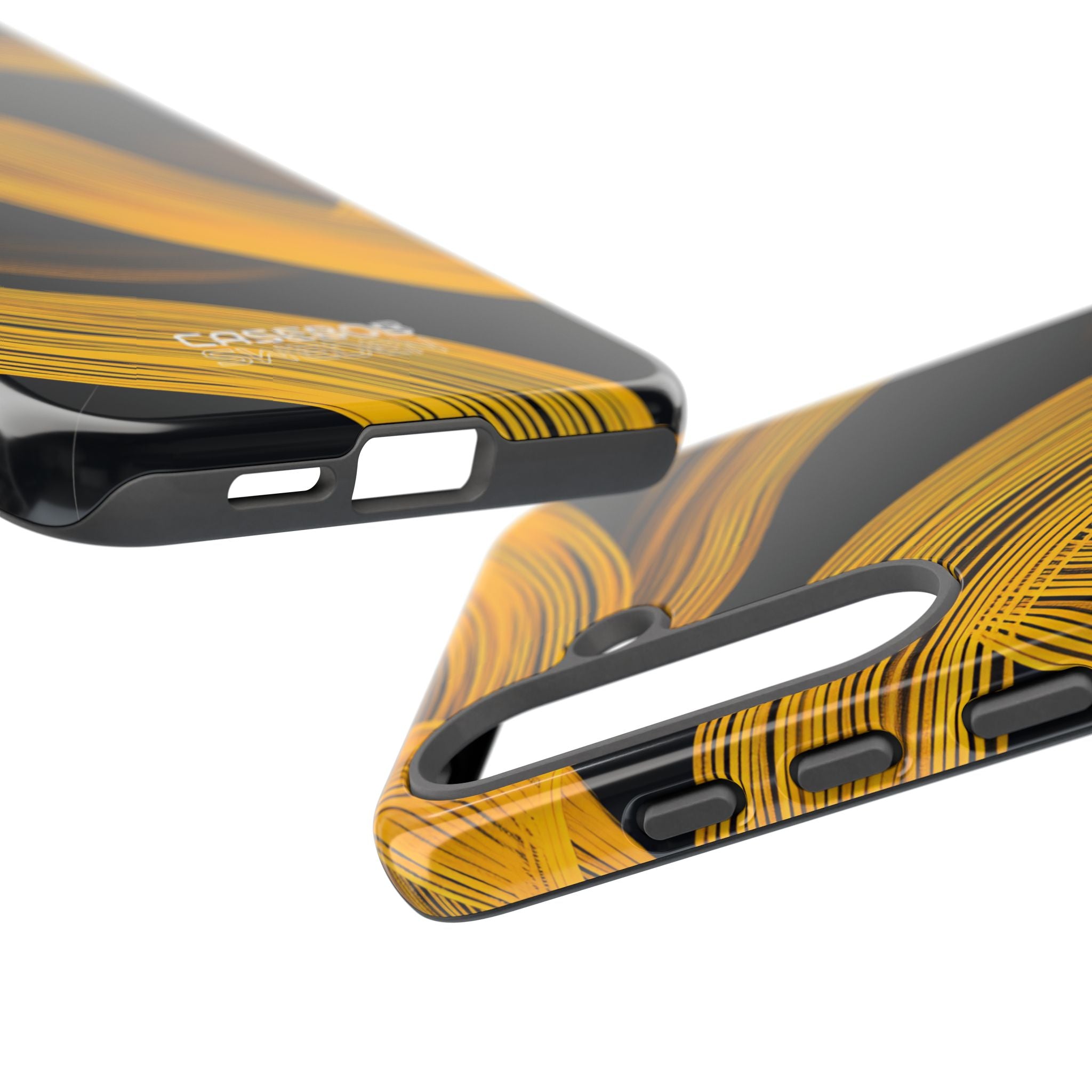 Gele Flow Lijnen Samsung S25 - Tough