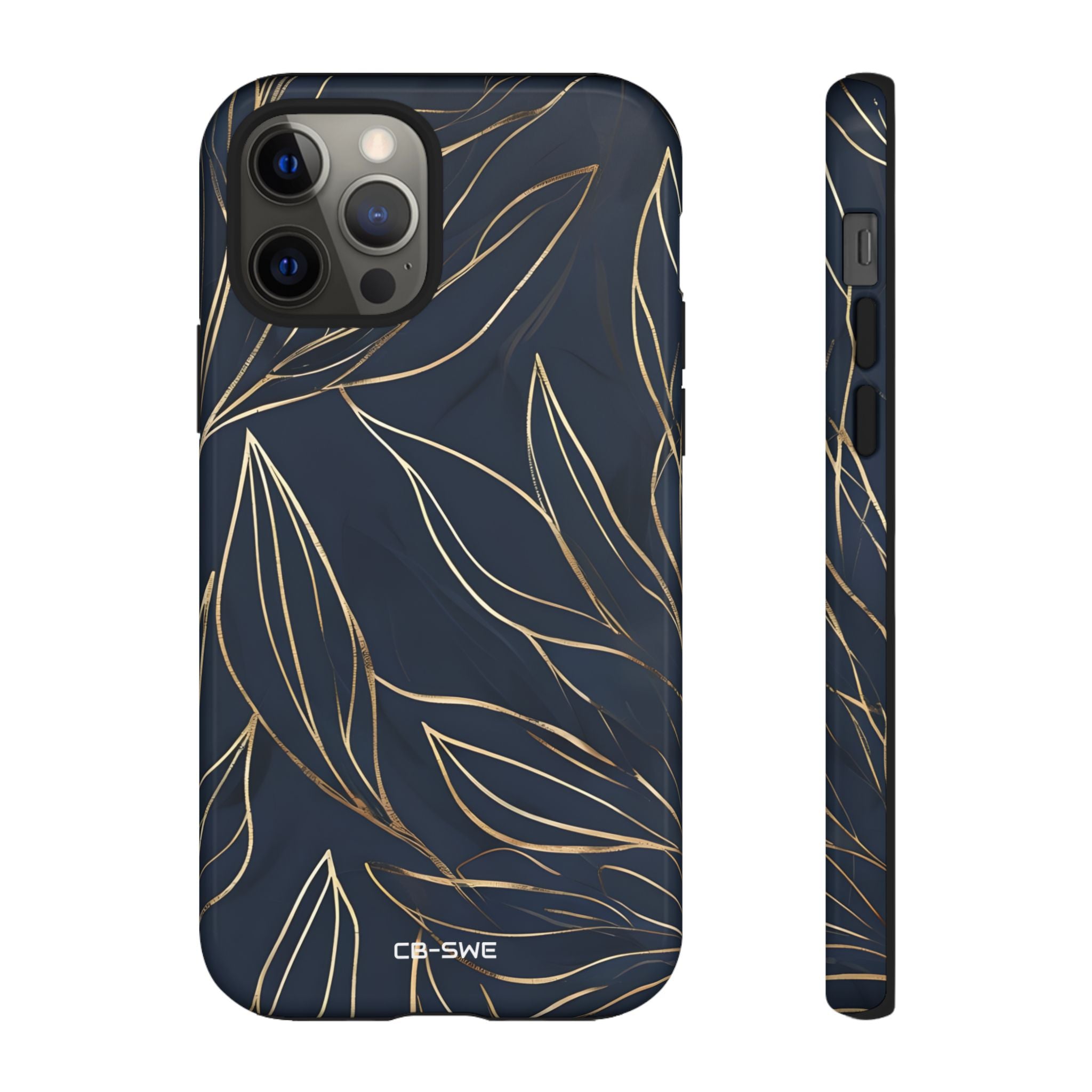 Modern Gold Leaves - iPhone Case