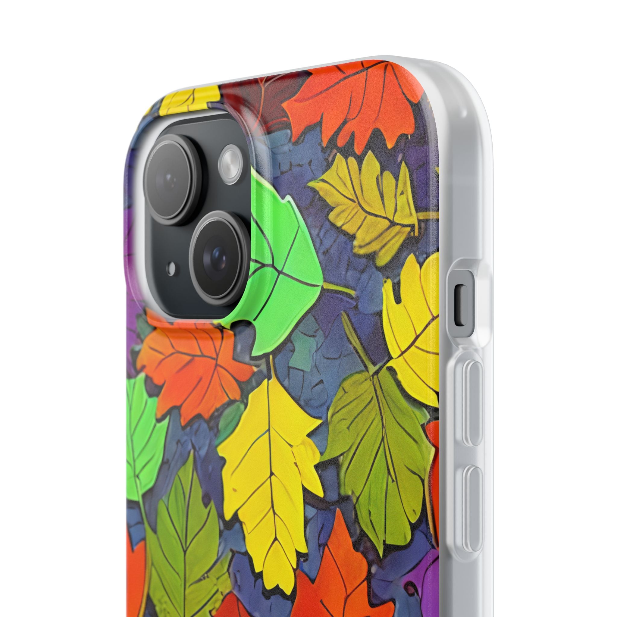 Vivid Leafburst iPhone 15 Case - Soft