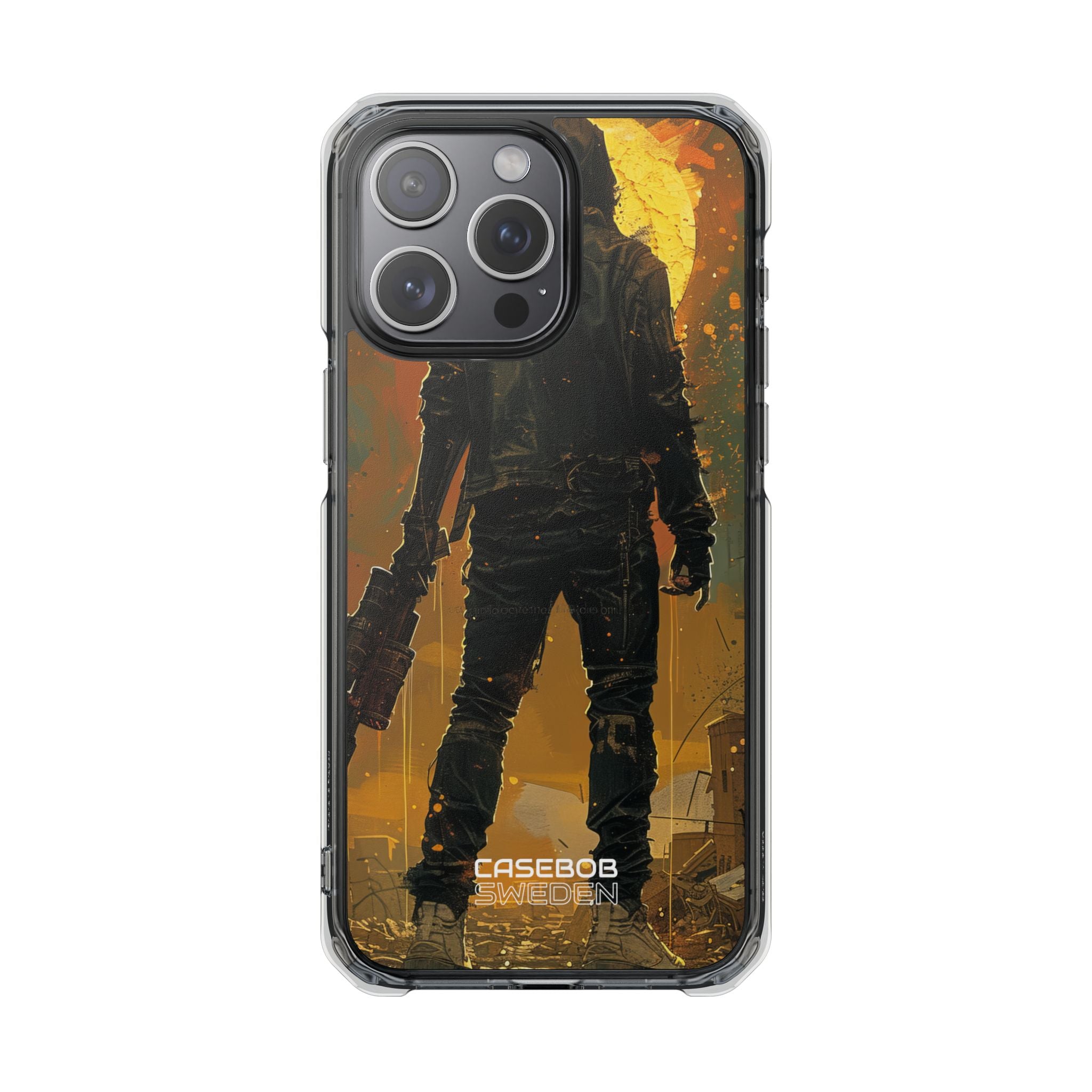 Crimson Fallout Horizon iPhone 15 - Impact Clear+