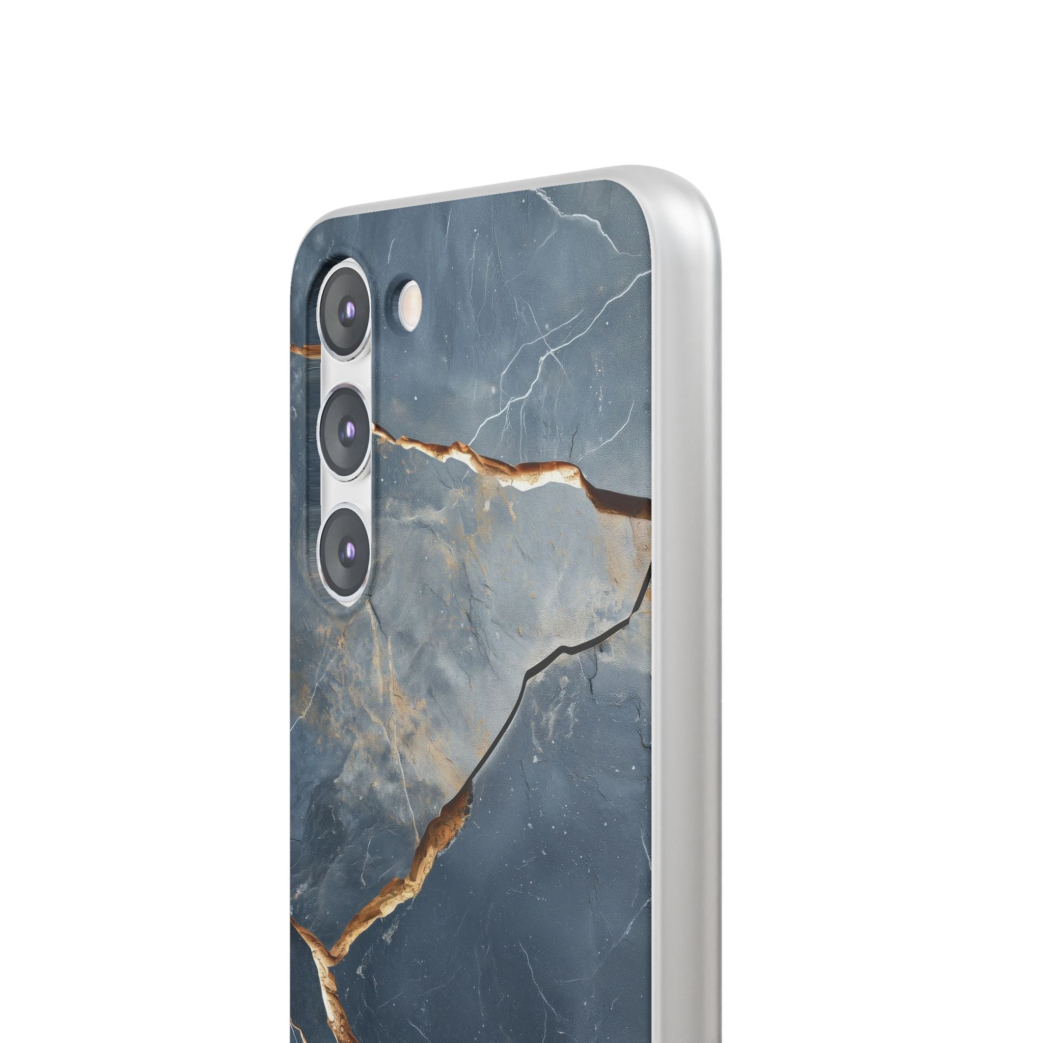 Jagged Vein Navy Samsung S23 Plus Case - Soft