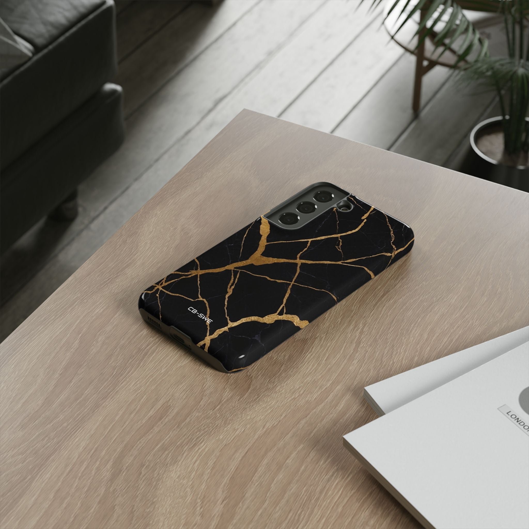 Golden Veins Twist - Samsung Case