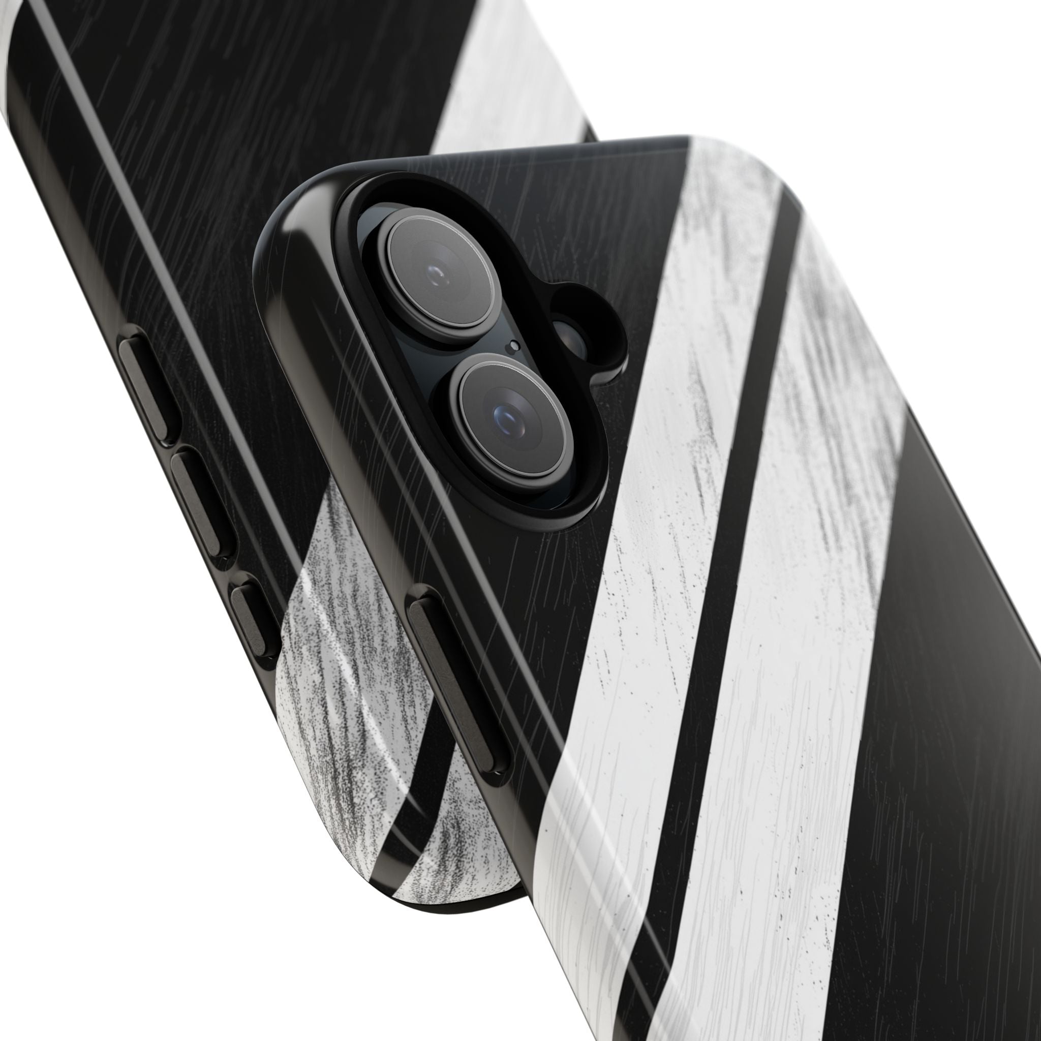 Grainy Stripe Shadow iPhone 16 Plus Case - Tough