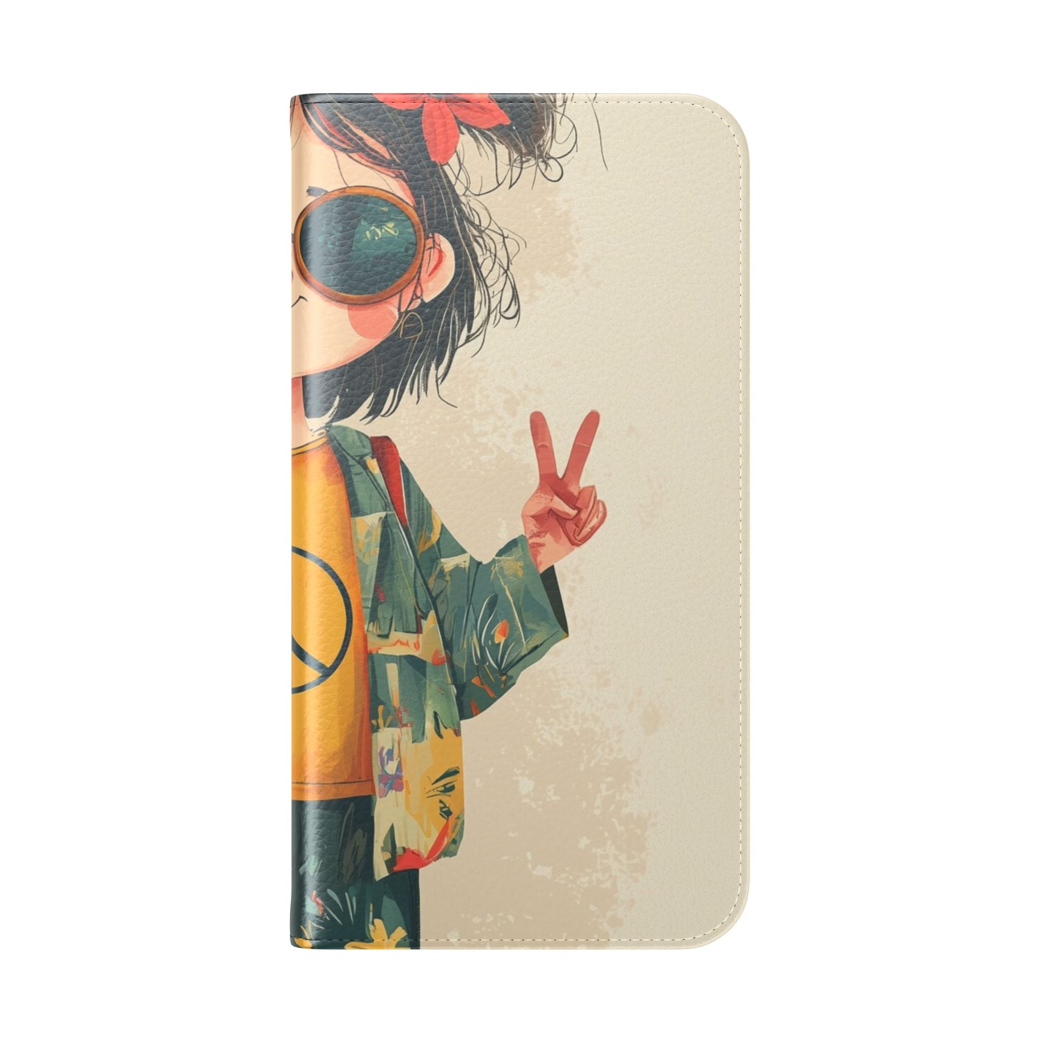 Peace Pigtails - iPhone 15 Pro Max Case - Wallet