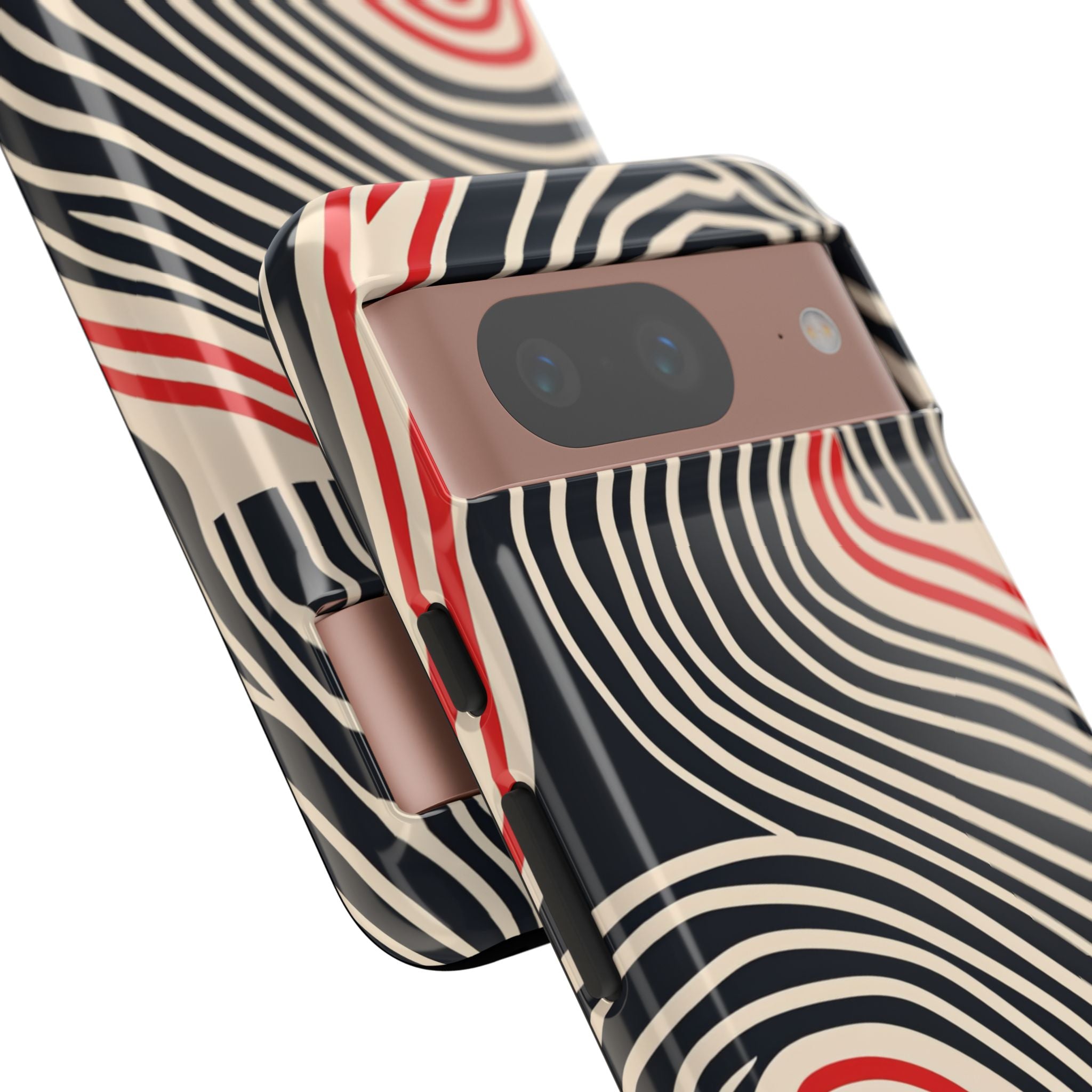 Wavy Red Flow Google Pixel 8 - Tough
