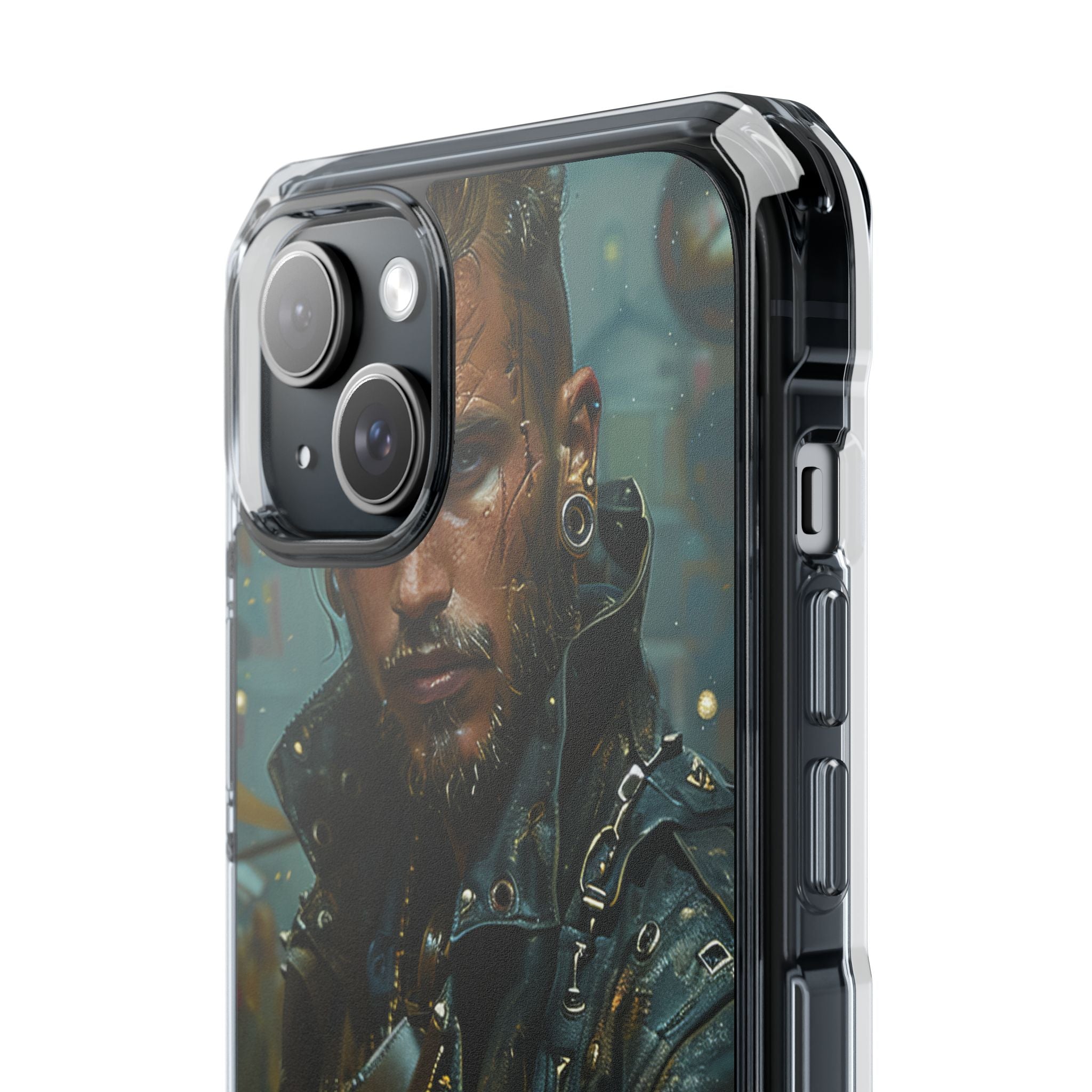 Cyber Rebel Portrait iPhone 15 - Impact Clear+