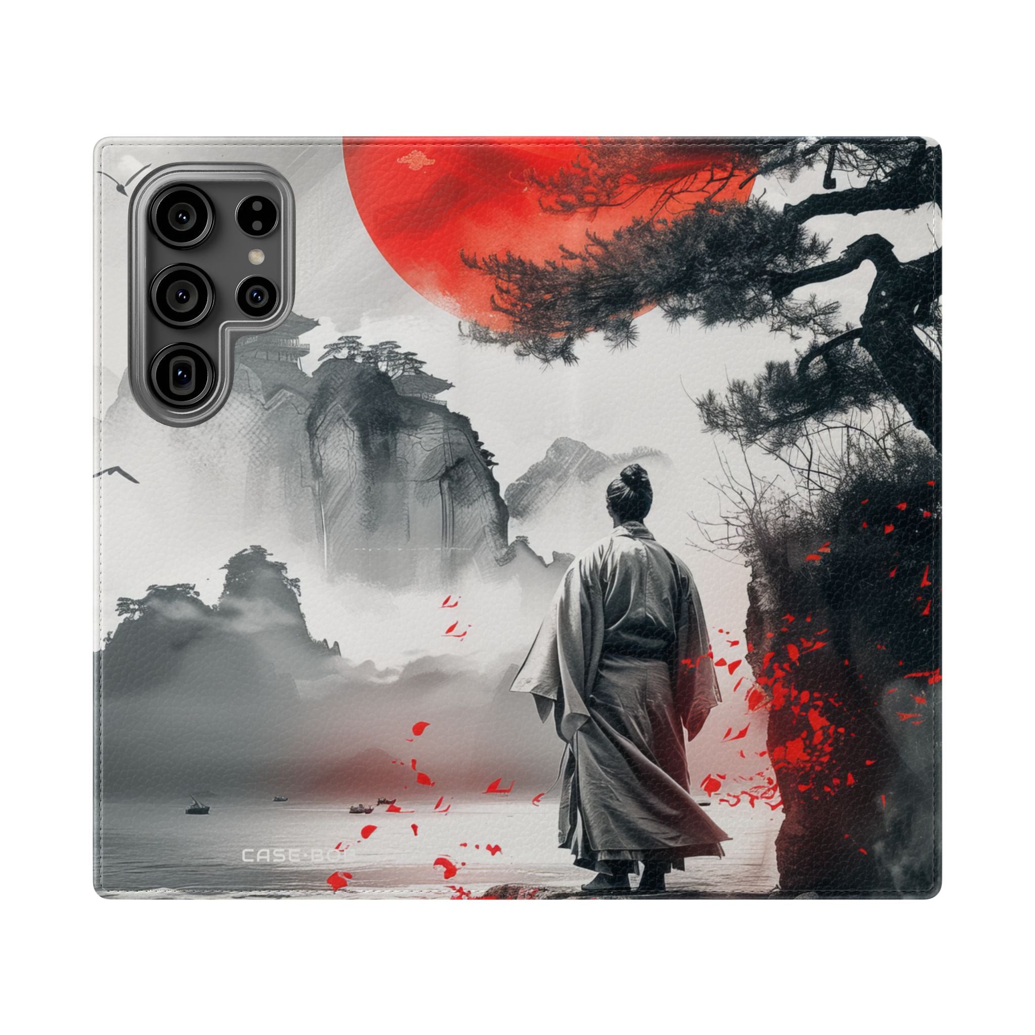 Red Sun Serenity - Samsung S23 Ultra Case - Wallet