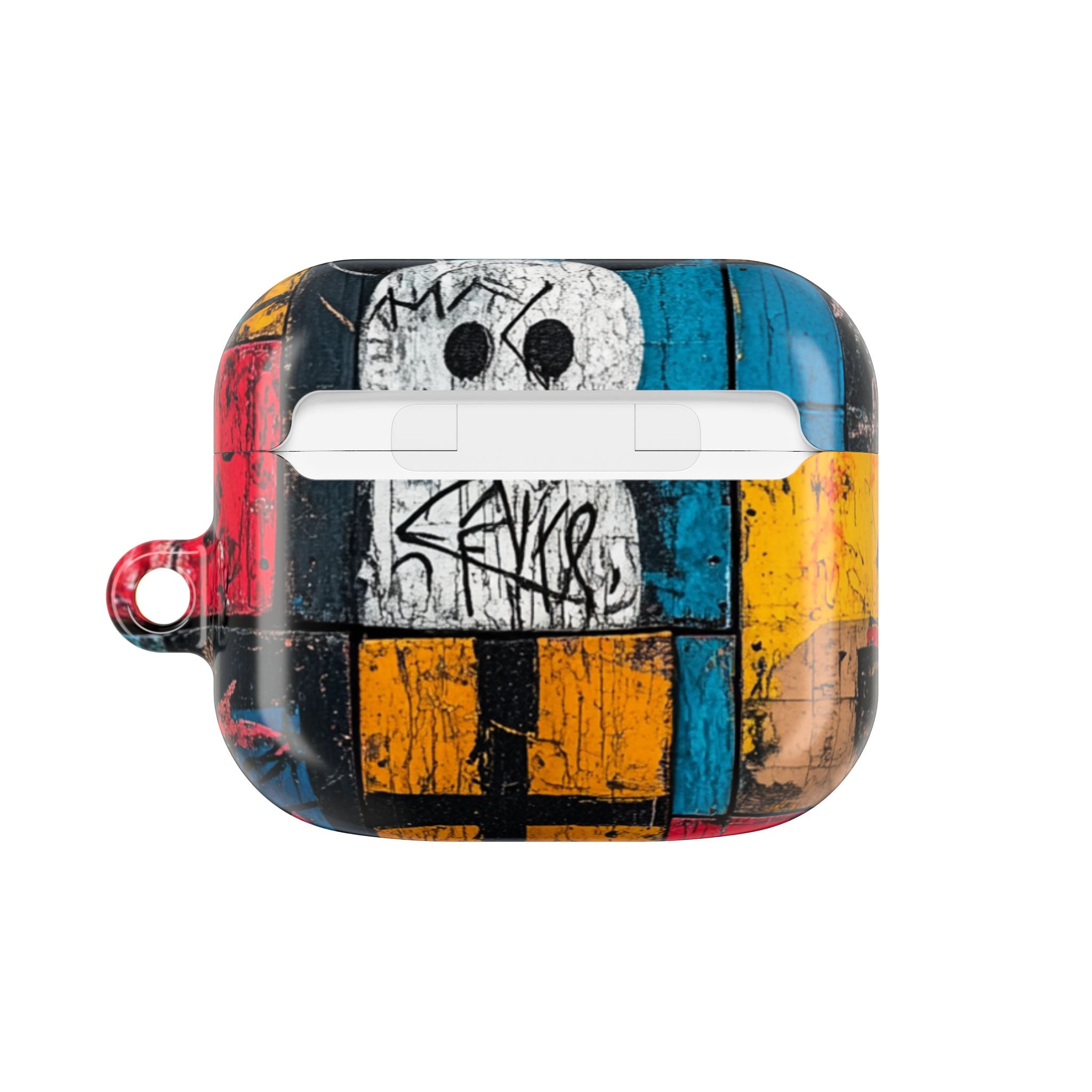 Valkoinen Orb Graffiti - AirPods Case
