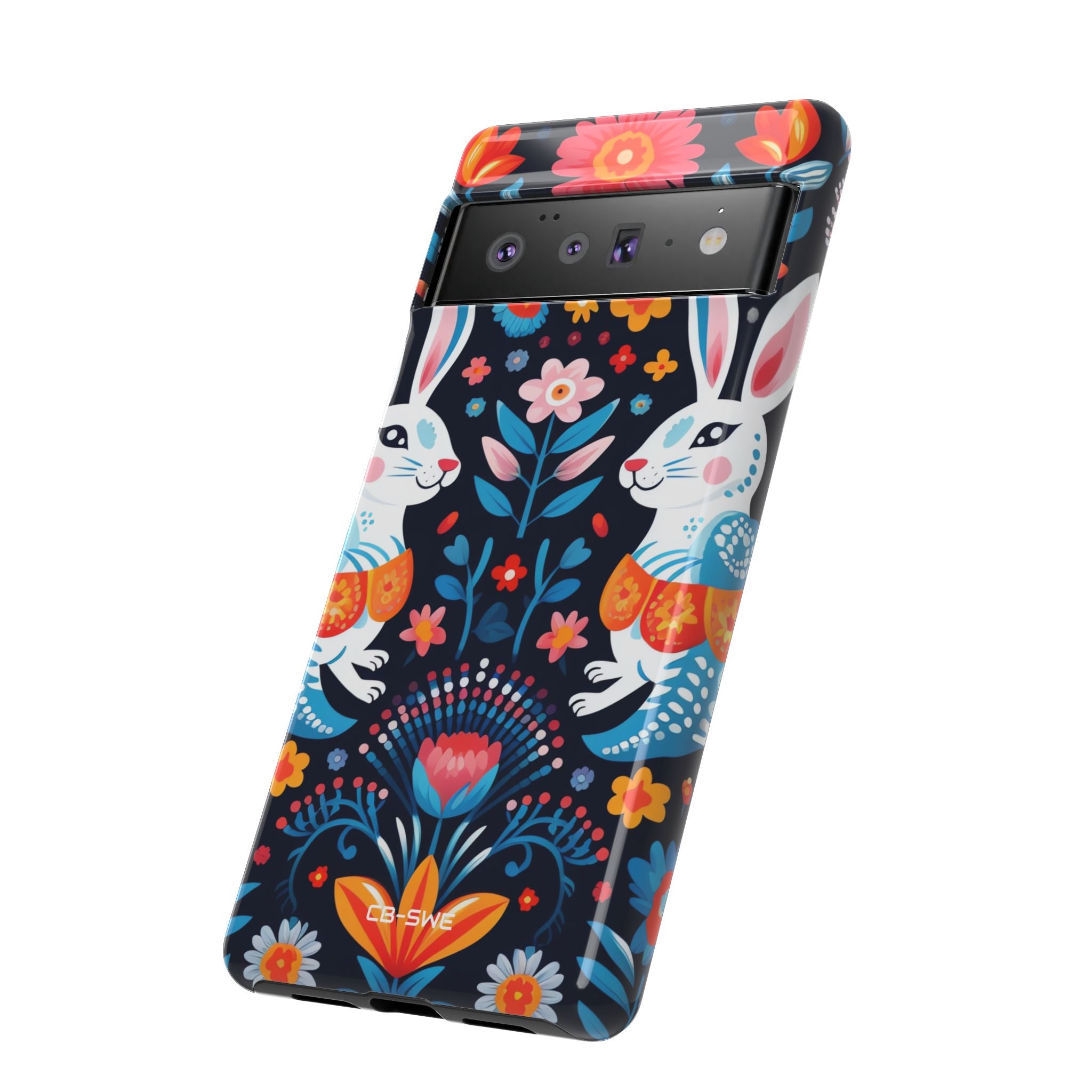 Bunnies Hop Flowers - Google Pixel Case