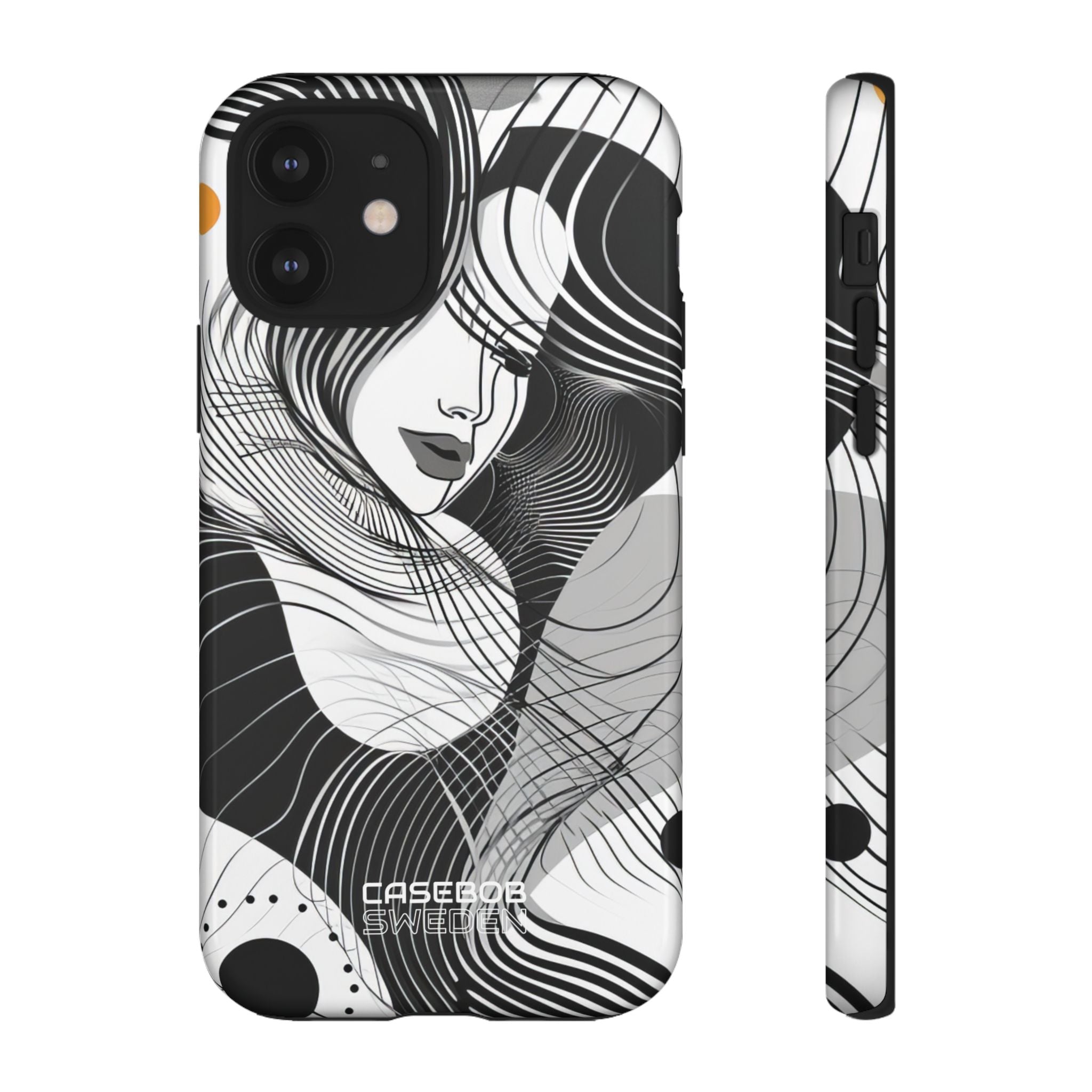 Orange Wave Motion iPhone 12 - Tough