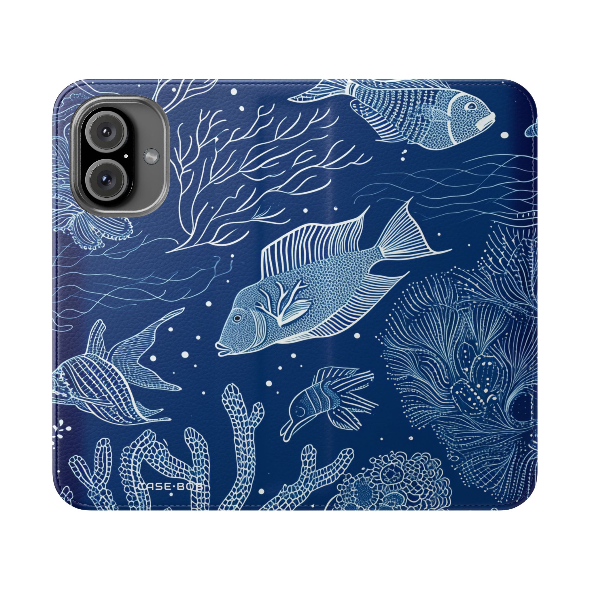 Blue Scale Reef - iPhone 16 Case - Wallet