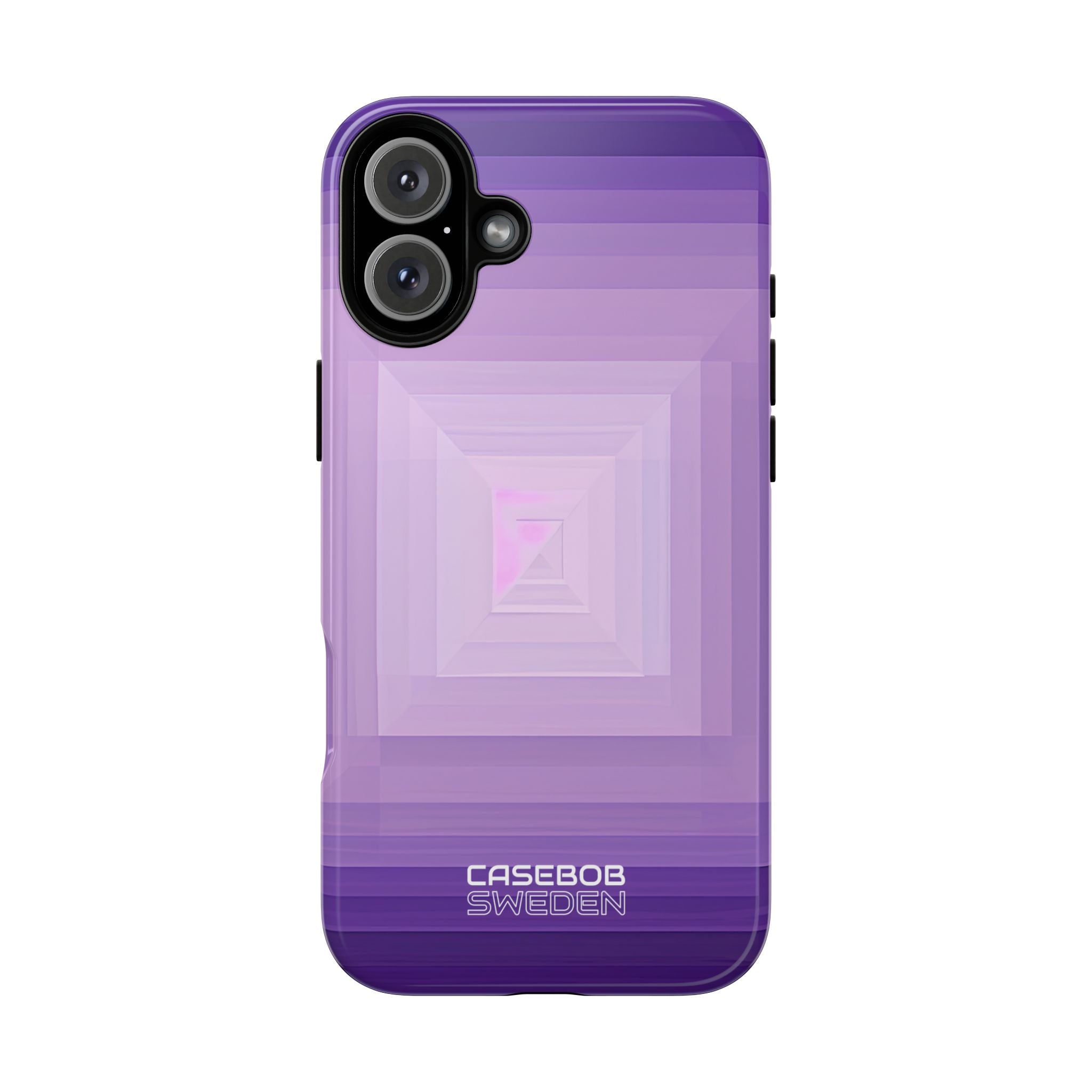 Purple Geometry Vortex iPhone 16 - Tough