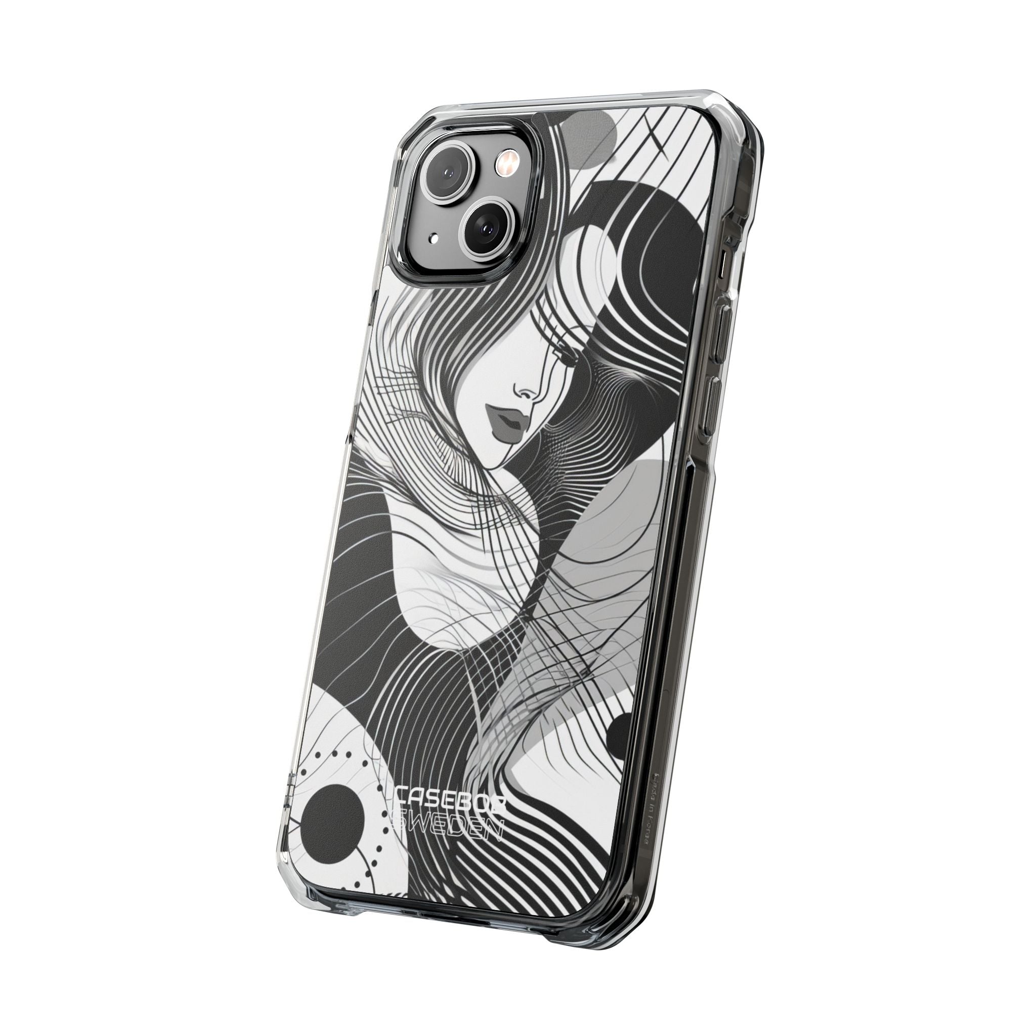 Orange Wave Motion iPhone 14 - Impact Clear+