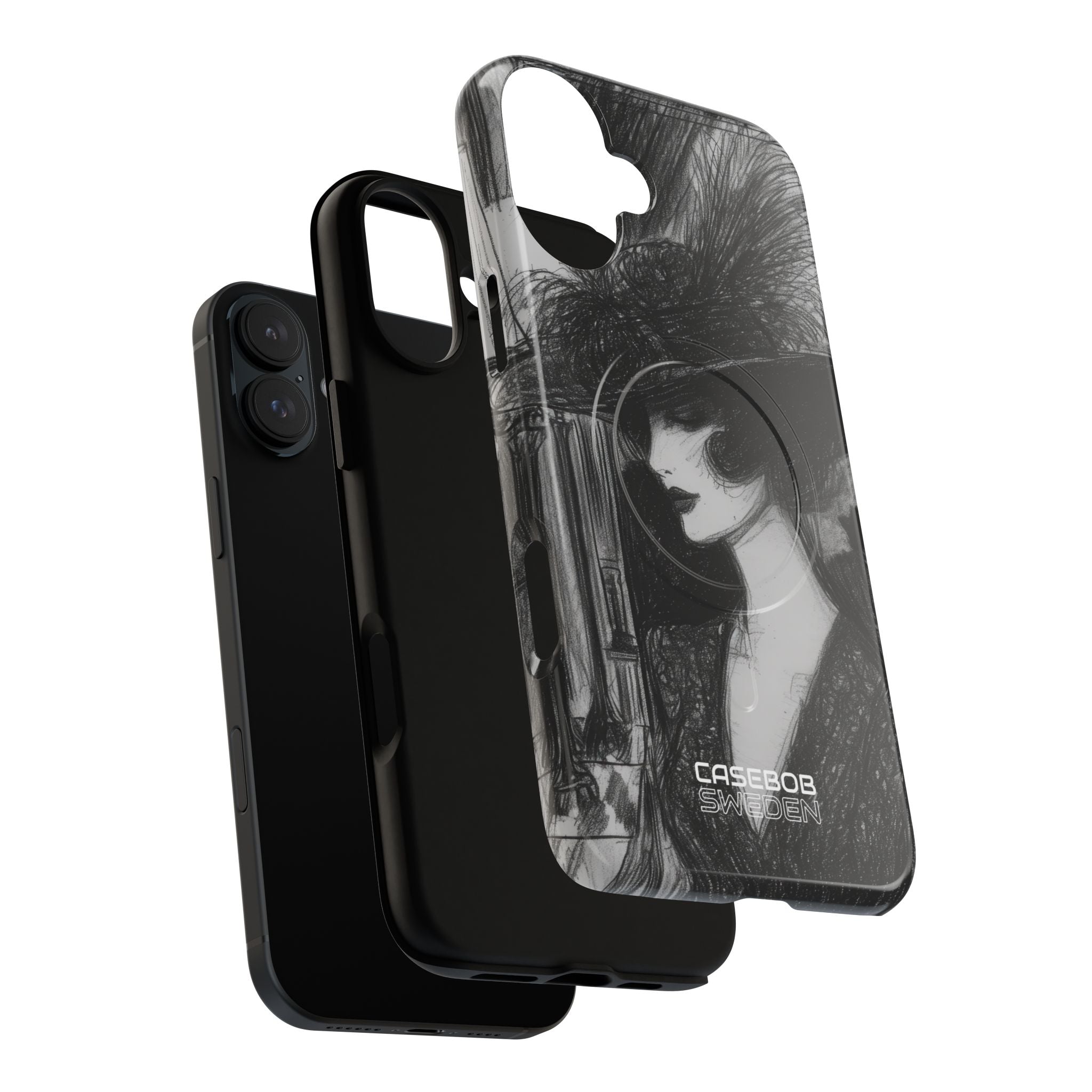 Vintage Feather Elegance iPhone 16 - Tough+