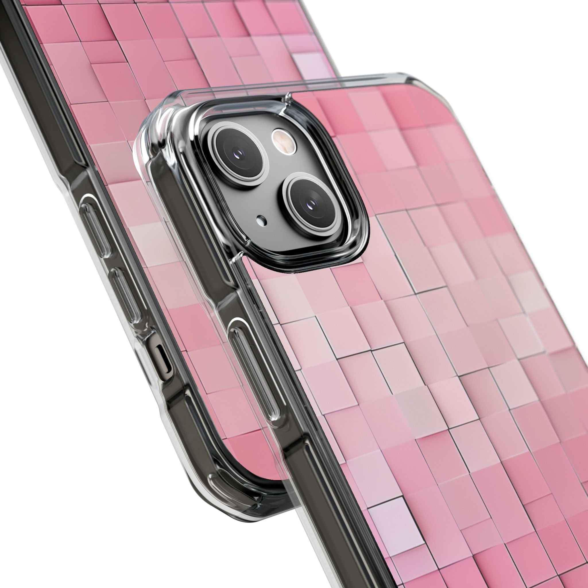 Pink Mosaic Glow iPhone 14 - Impact Clear+