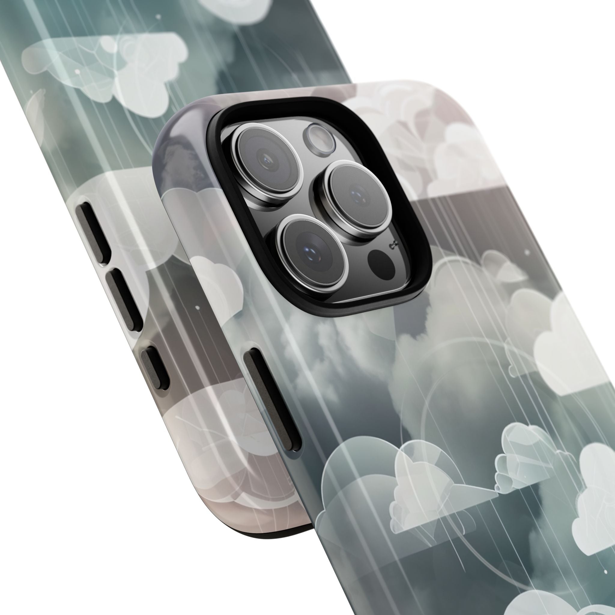 Silver Dream Clouds iPhone 16 - Tough+