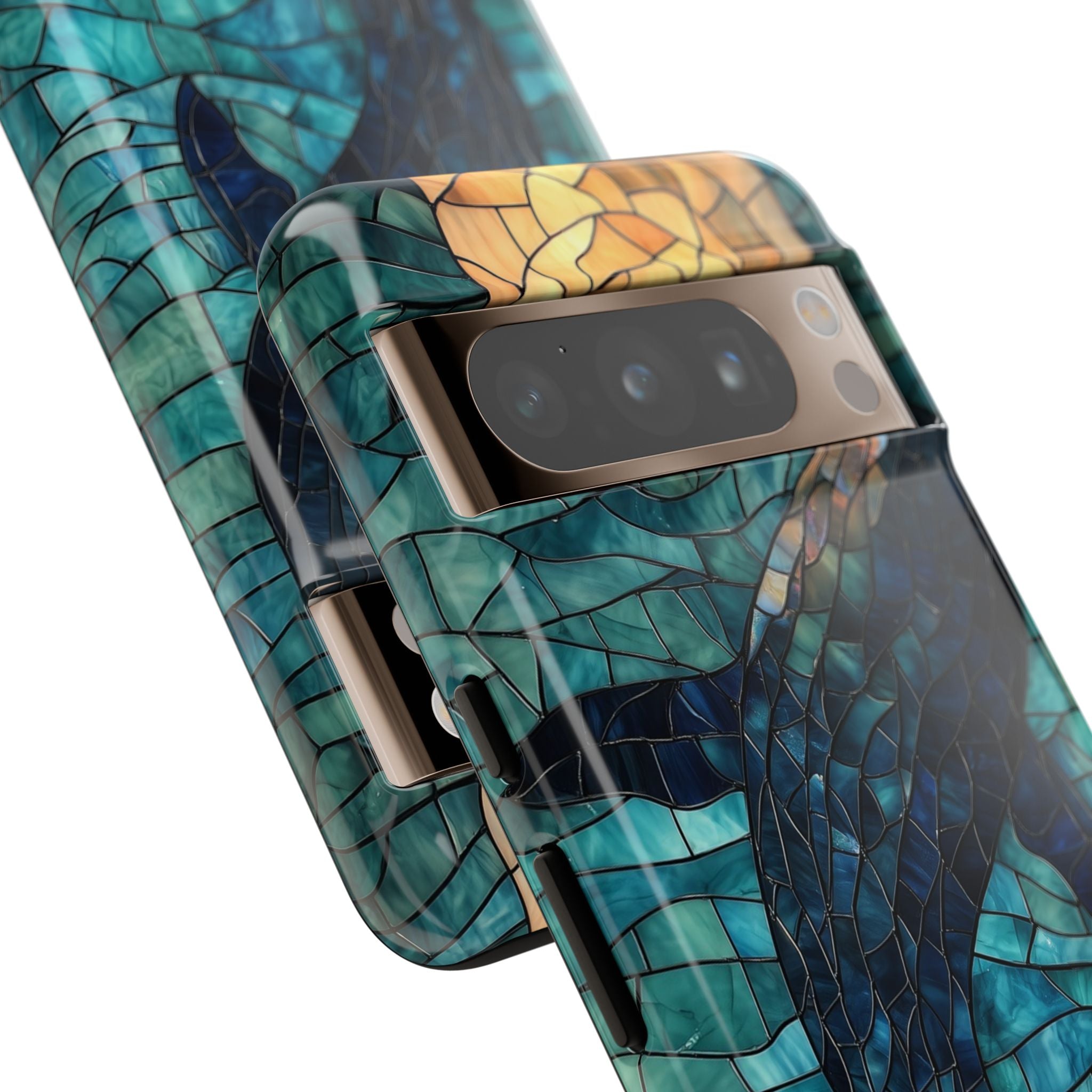 Whale Dives Upward - Google Pixel Case
