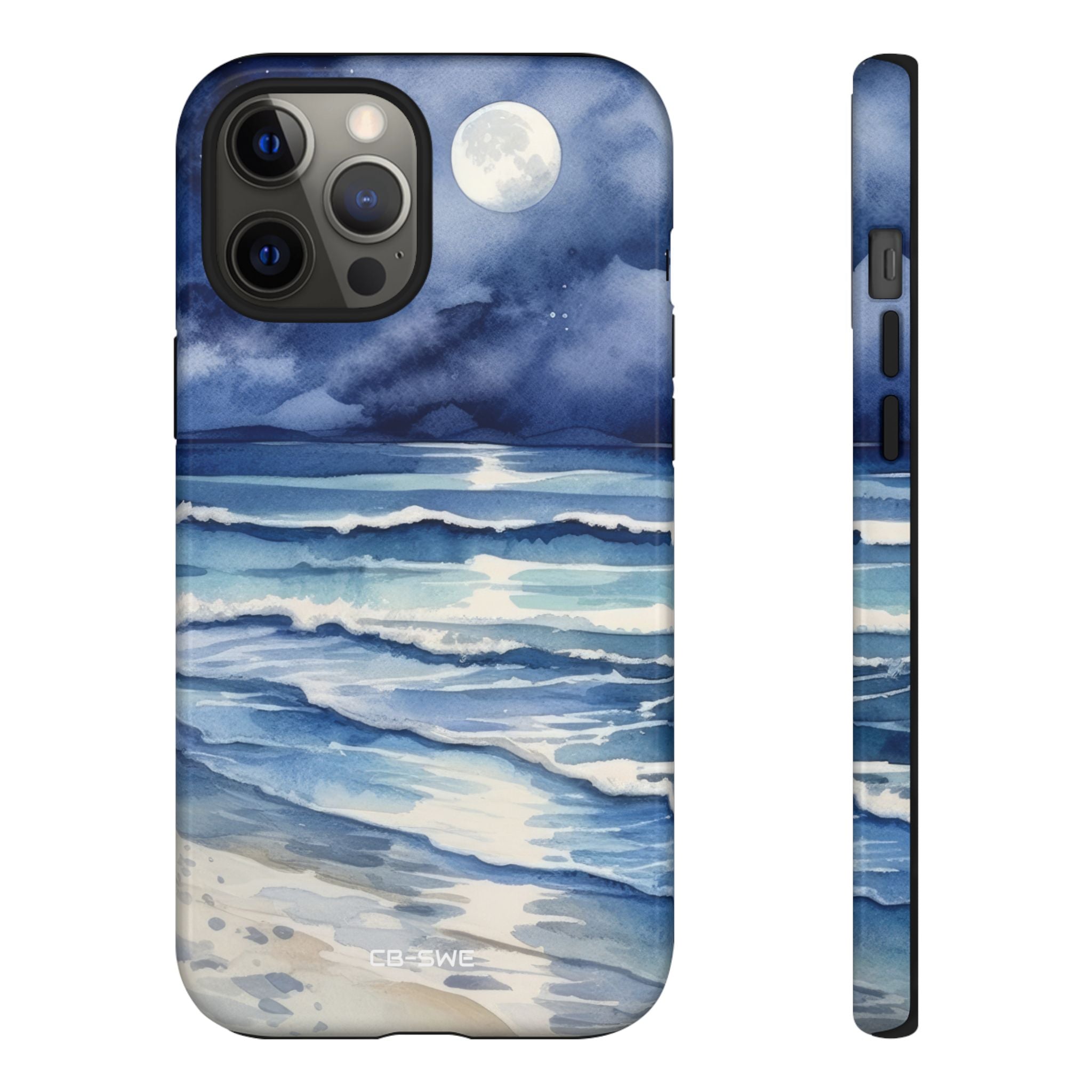 Moonlight Reflects Waves - iPhone Case