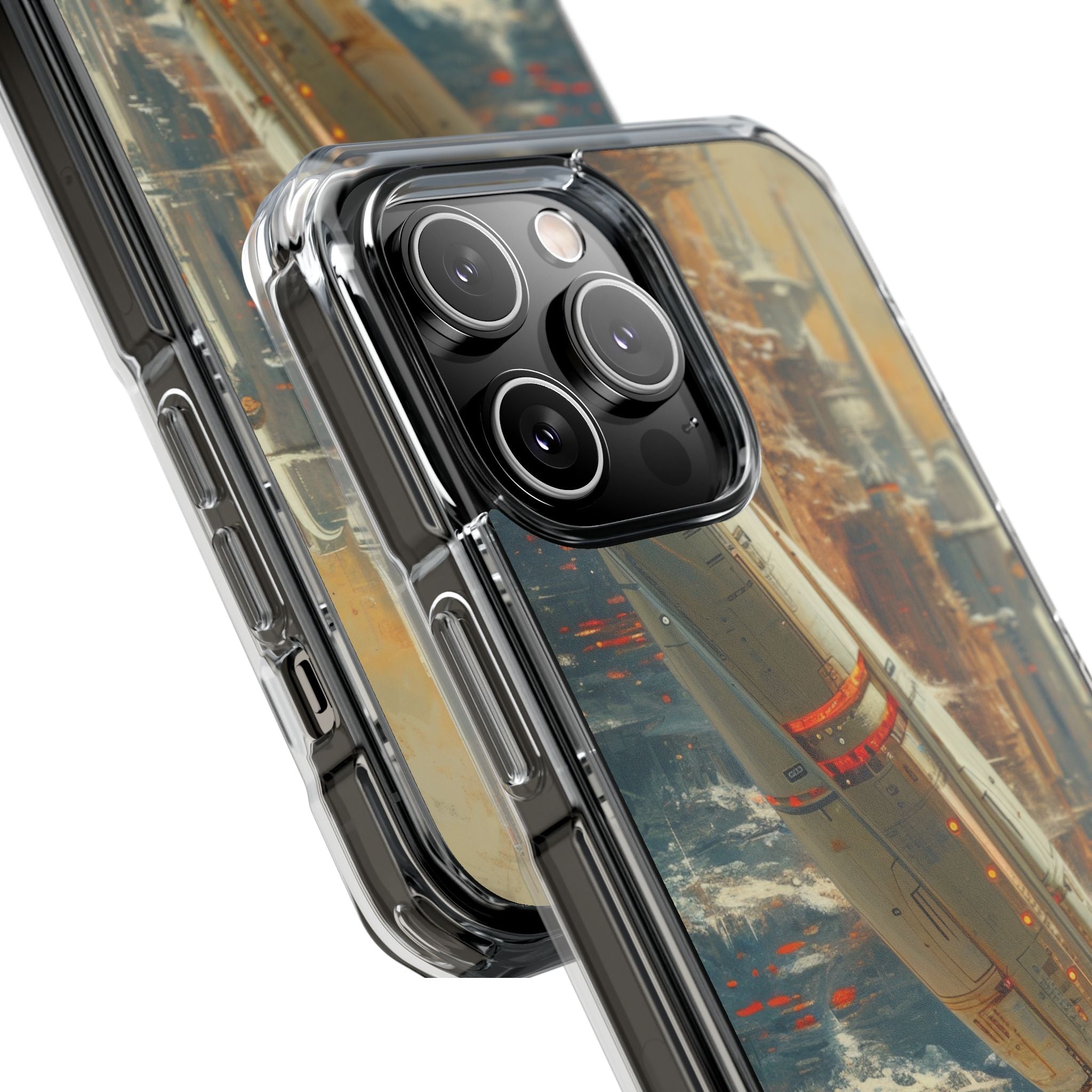 Futuristic Forest Voyage iPhone 14 - Impact Clear+