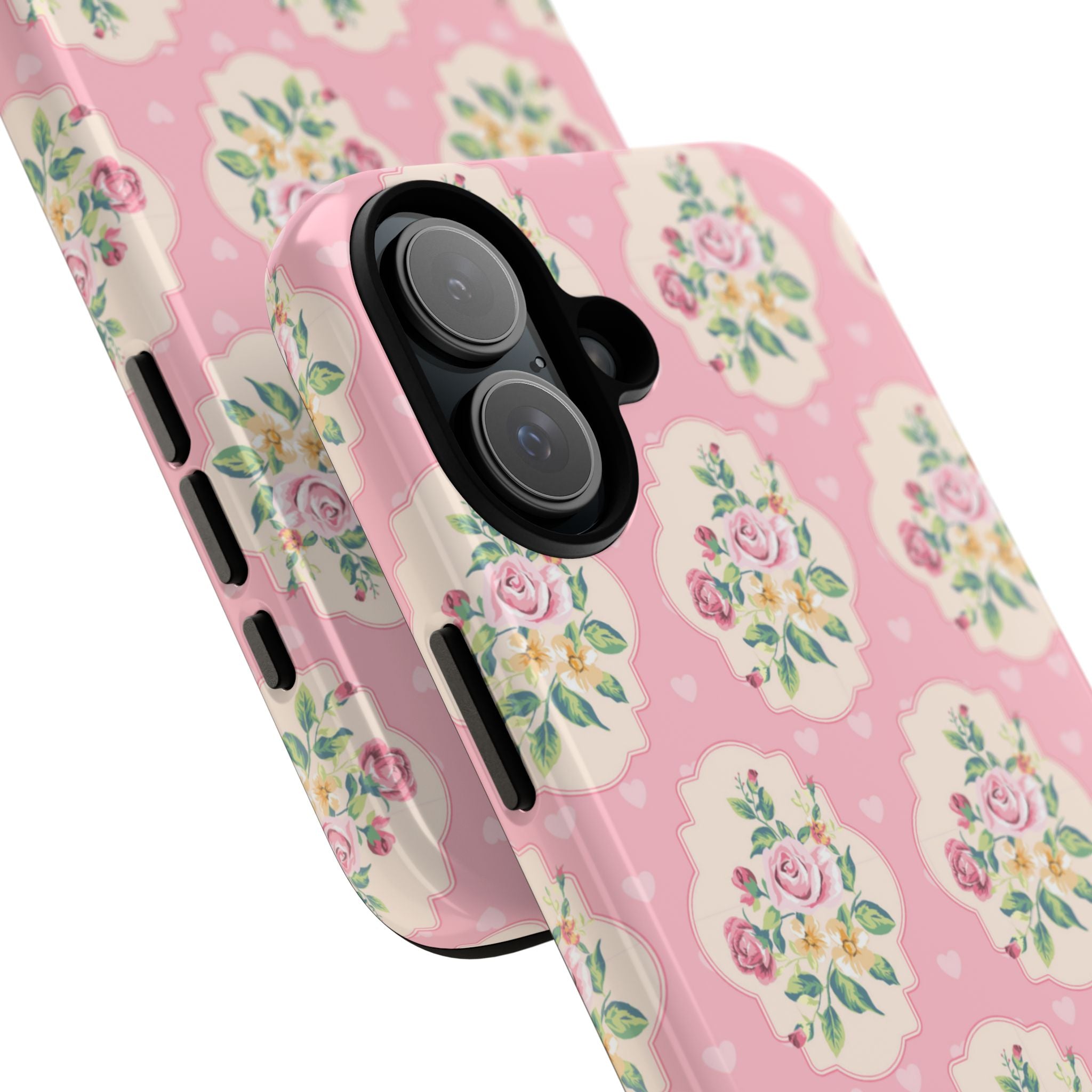 Vintage Floral Romance - iPhone Case
